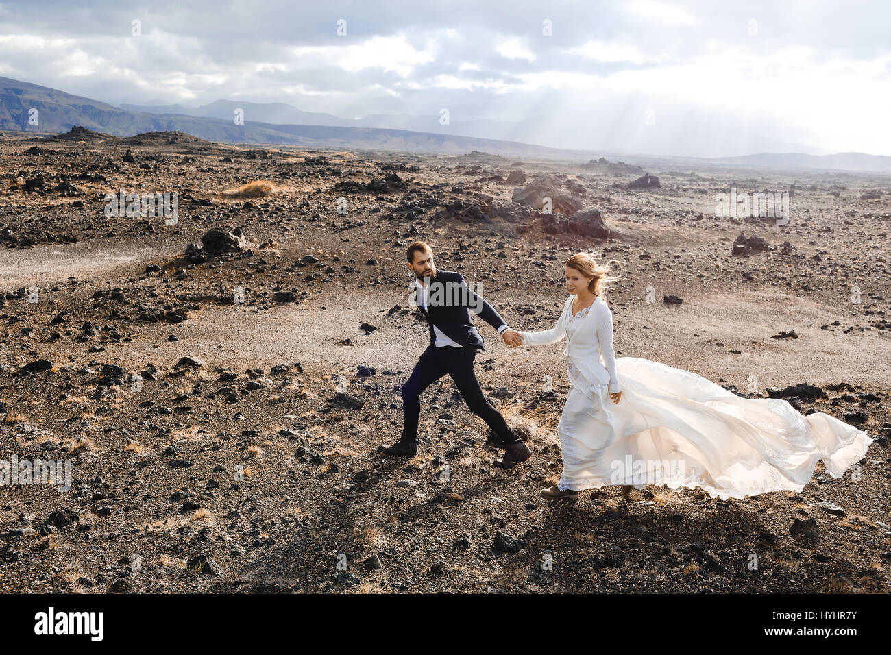 Tempo ventoso Foto Stock