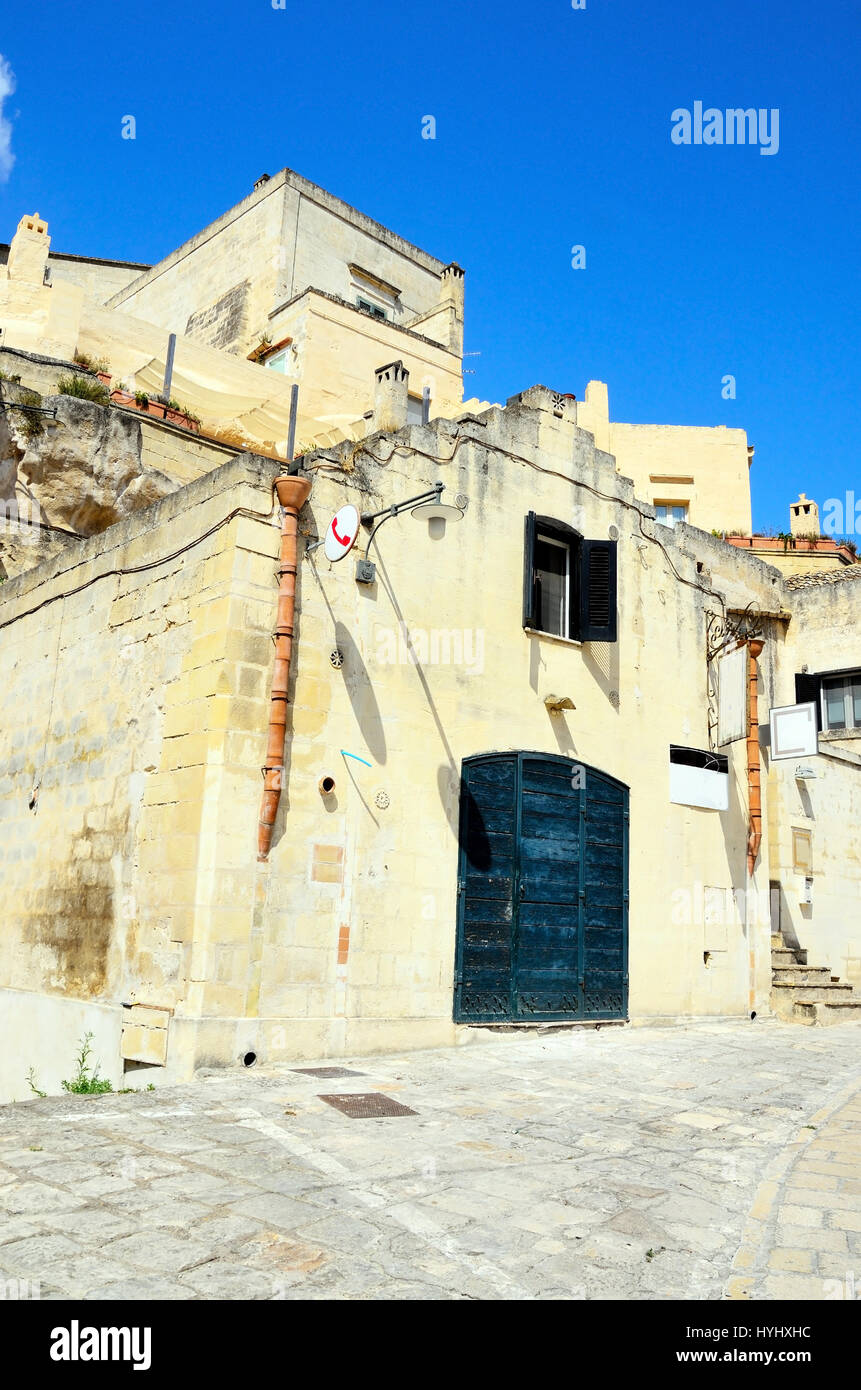 Antica città di Matera , Capitale Europea della Cultura 2019, Italia Foto Stock
