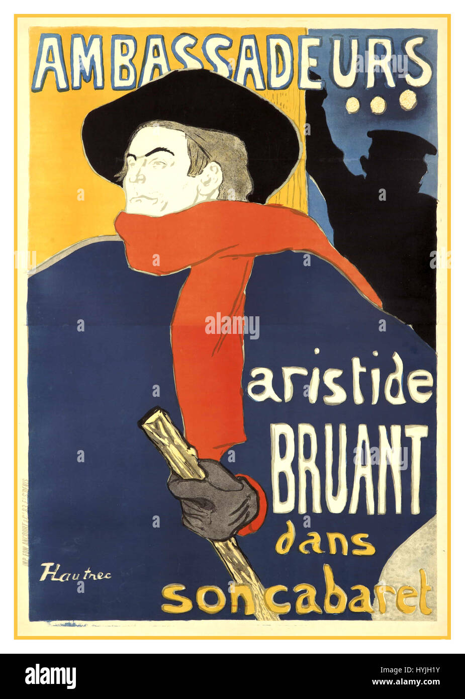 Ambassadeurs del XIX secolo l'arte pittura dal famoso artista Francese Toulouse Lautrec Foto Stock