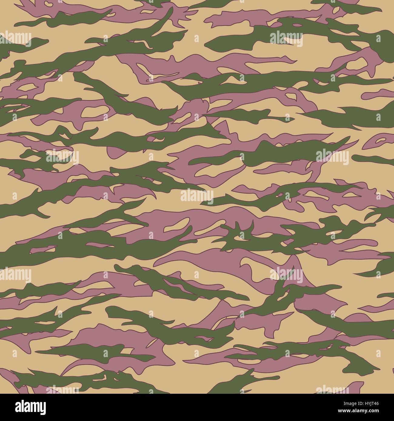 Il russo Tiger stripe Camouflage pattern senza giunture Illustrazione Vettoriale