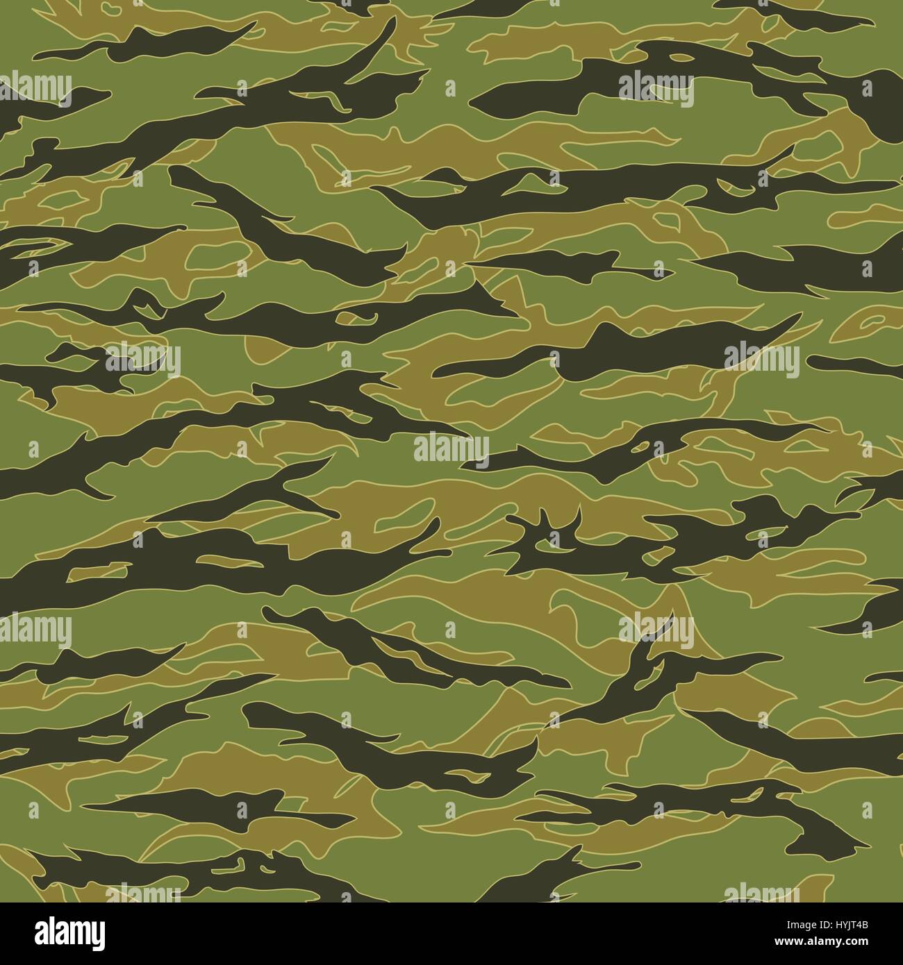 Il Vietnam Tiger stripe Camouflage pattern senza giunture Illustrazione Vettoriale