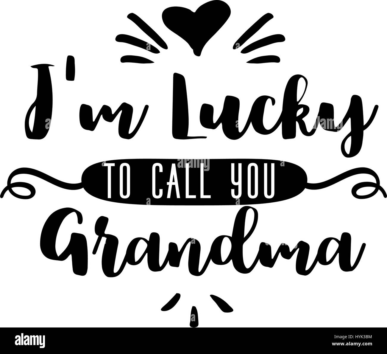 Il badge con la nonna di parole di saluto illustrazione vettoriale. Giorno dei Nonni Illustrazione Vettoriale