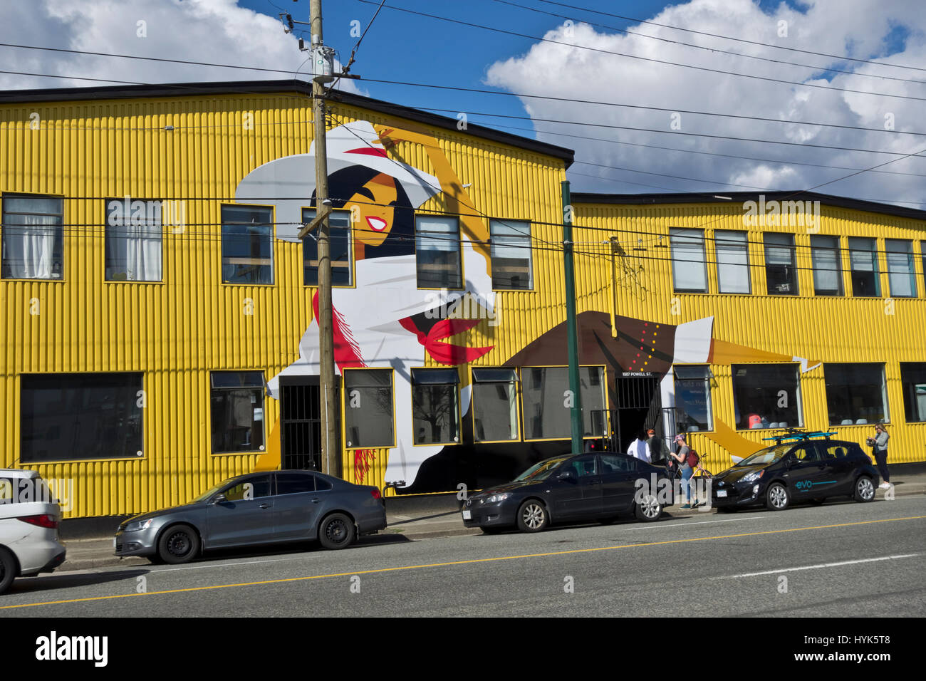 Andina Brewing Company in East Vancouver, BC, Canada. La birra artigianale in Vancouver. Foto Stock