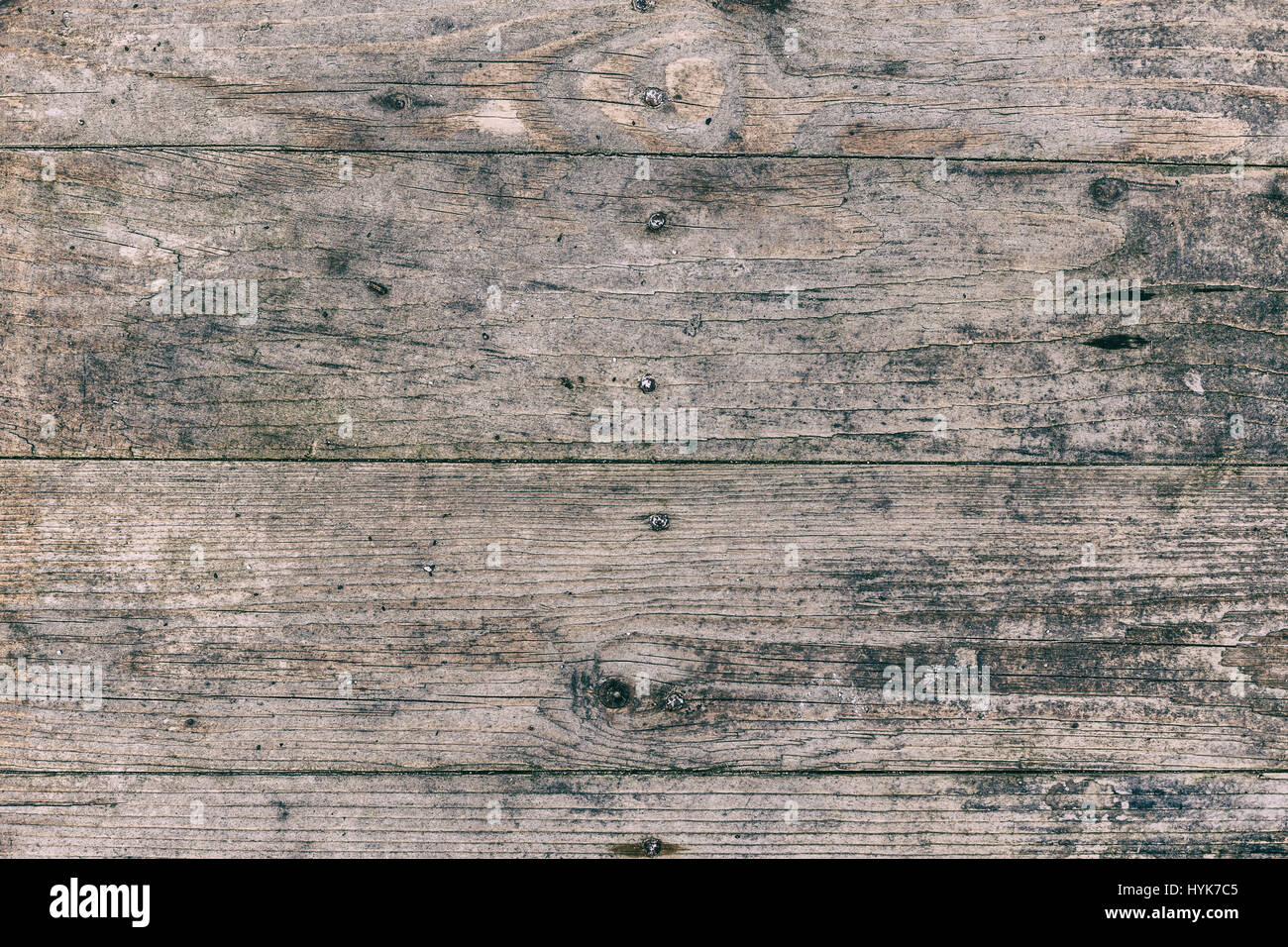 Vecchio sfondo di legno con tavole orizzontali Foto Stock