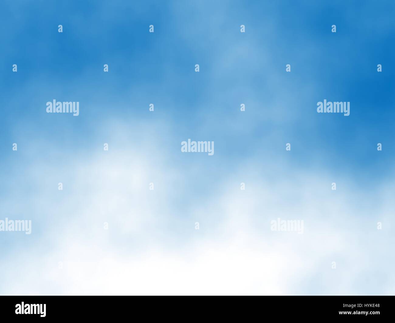 Vettoriale modificabile di dettaglio nuvole bianche in un cielo blu creato con un gradiente mesh Illustrazione Vettoriale