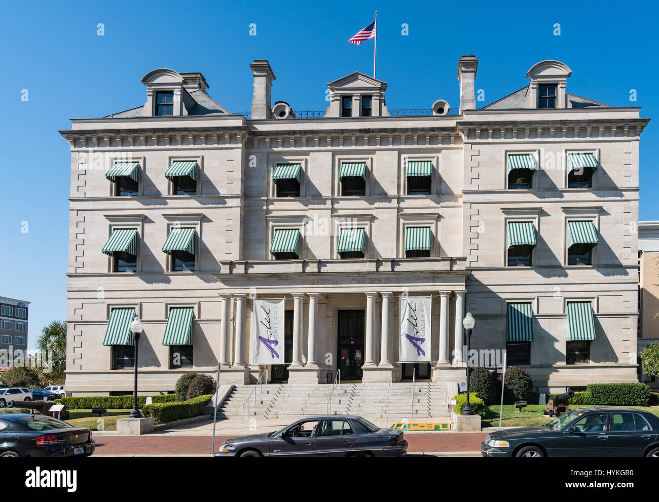 Artel Gallery di ex Escambia County Court House in Pensacola, Florida Foto Stock