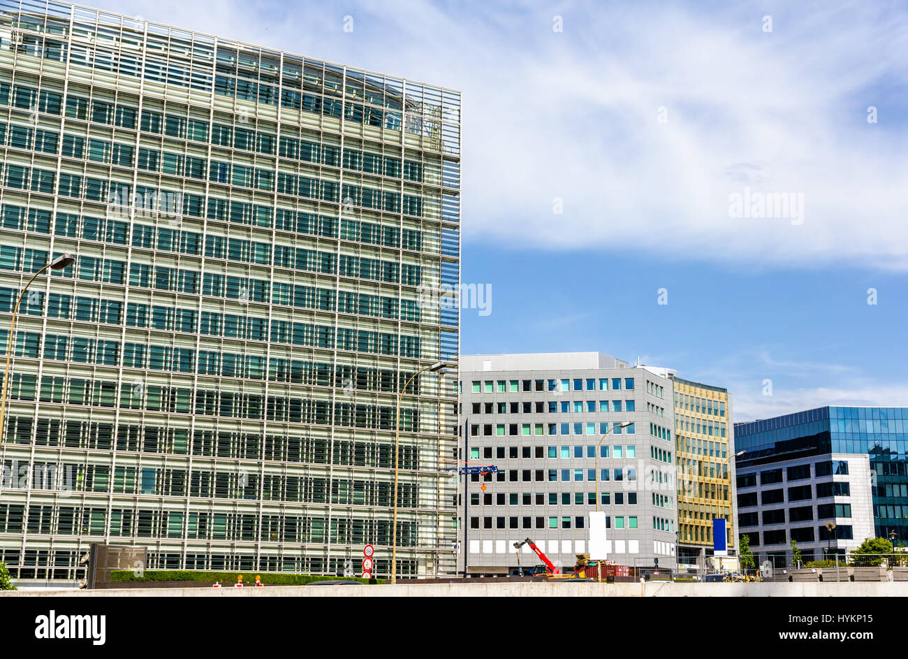 Immobili nel quartiere europeo di Bruxelles - Belgio Foto Stock