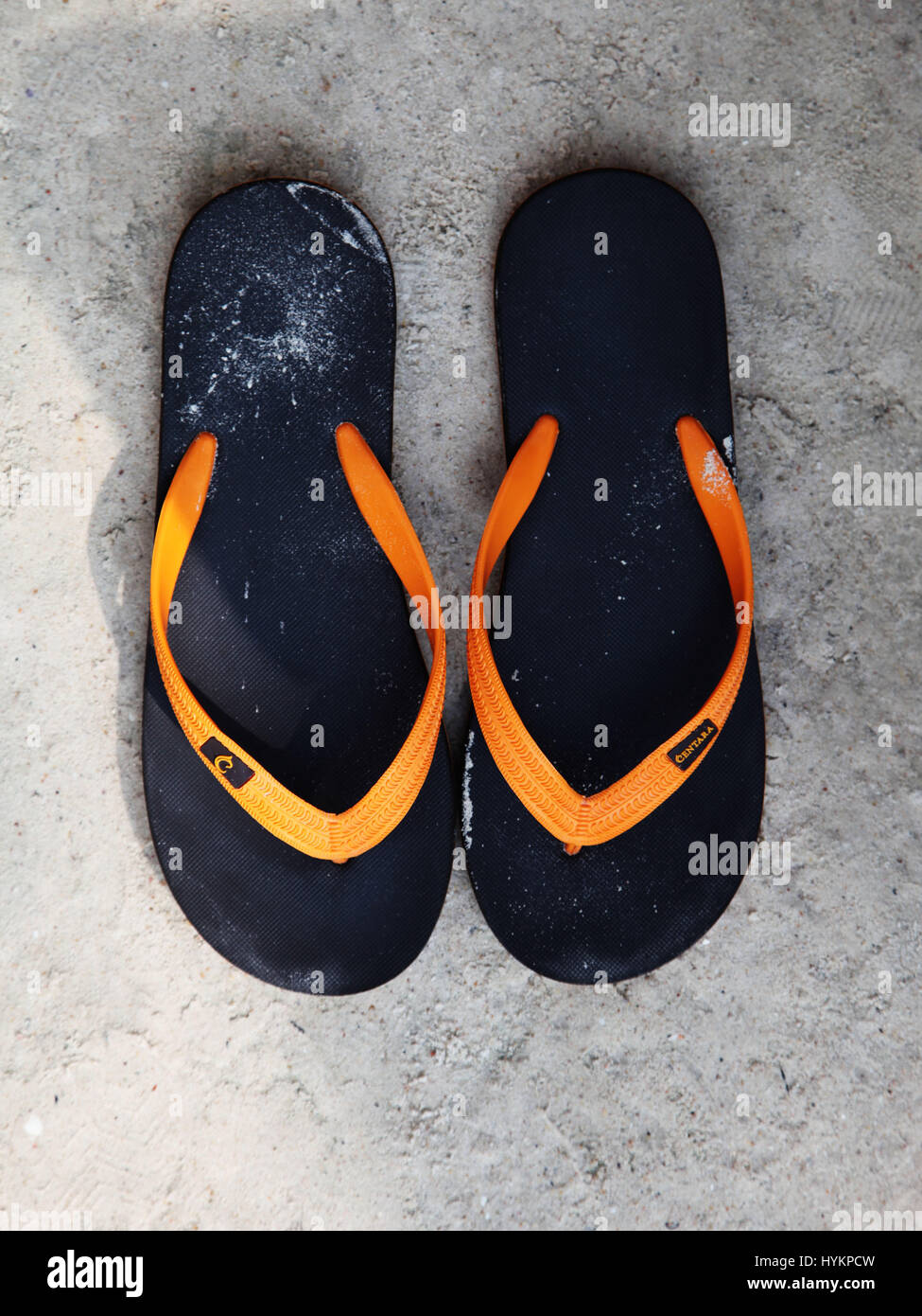 Thong flip-flop scarpe Foto Stock