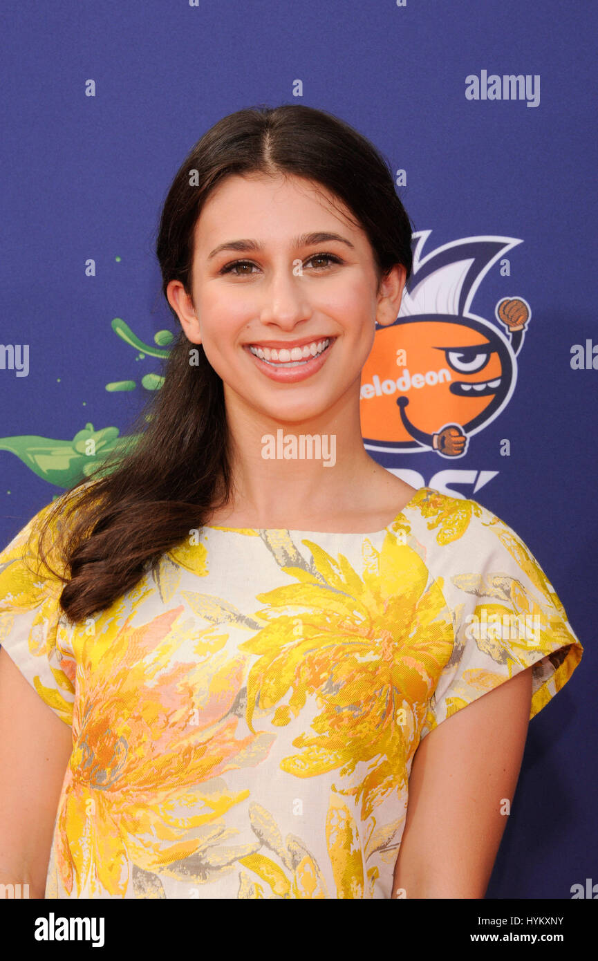 Zoey Burger assiste il 2015 Nickelodeon Kids Choice Awards di sport a UCLA nel luglio 16th, 2015 a Los Angeles, California. Foto Stock