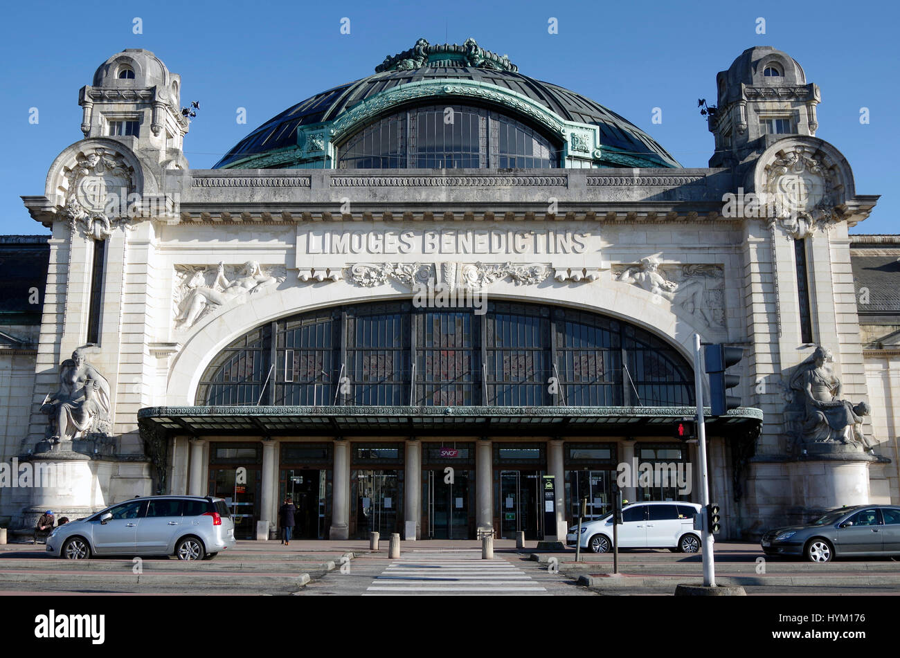 Limoges-Bénédictins,stazione ferroviaria. Francia Foto Stock