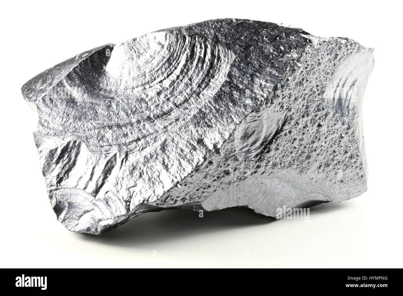 Silicio purissimo da Freiberg/ Germania isolati su sfondo bianco Foto Stock