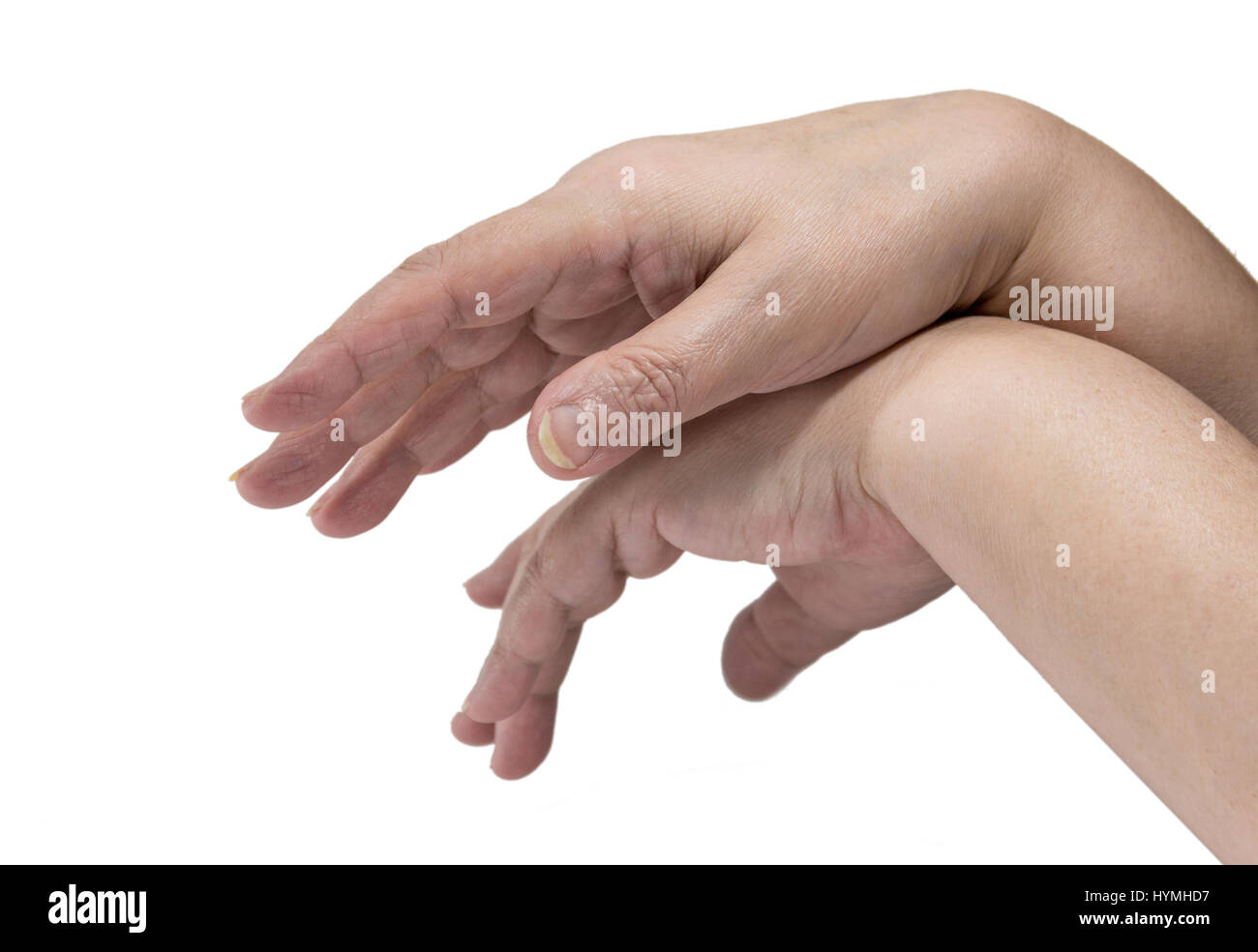 Bracci di goody isolati su sfondo bianco Foto Stock