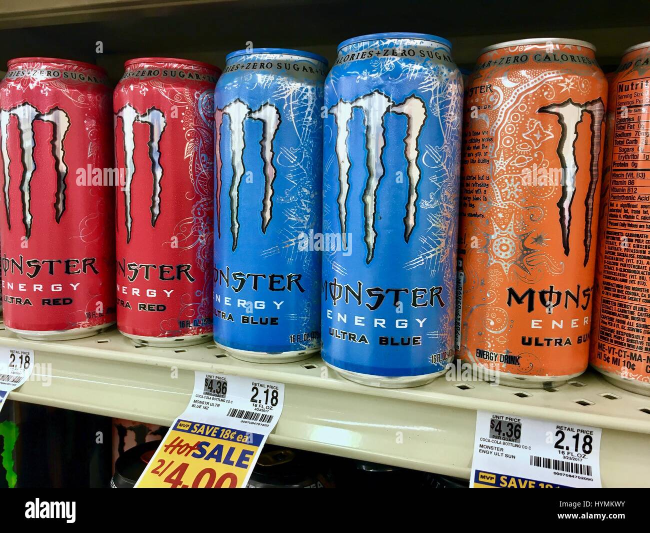 Monster Energy Drink Foto Stock