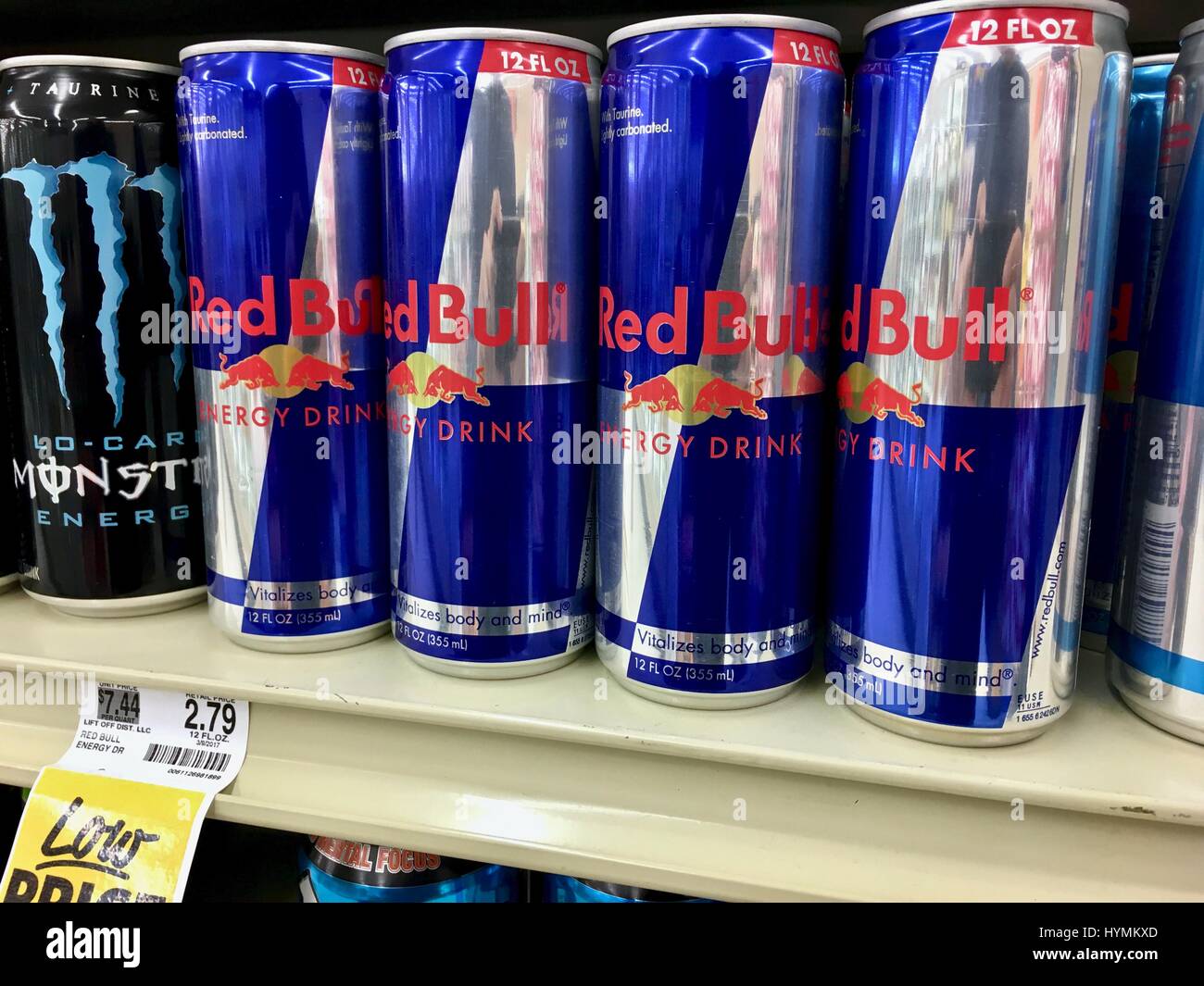 Red Bull energy drink Foto Stock