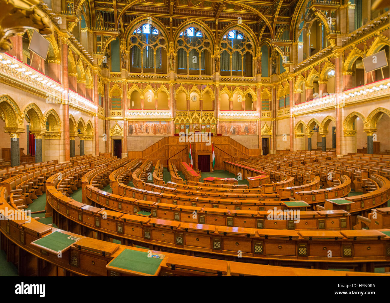 Budapest Il Parlamento interno, Ungheria Foto Stock