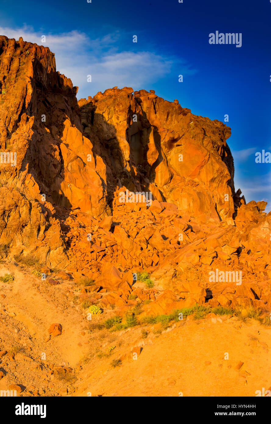 Terlingua, Texas al tramonto Foto Stock