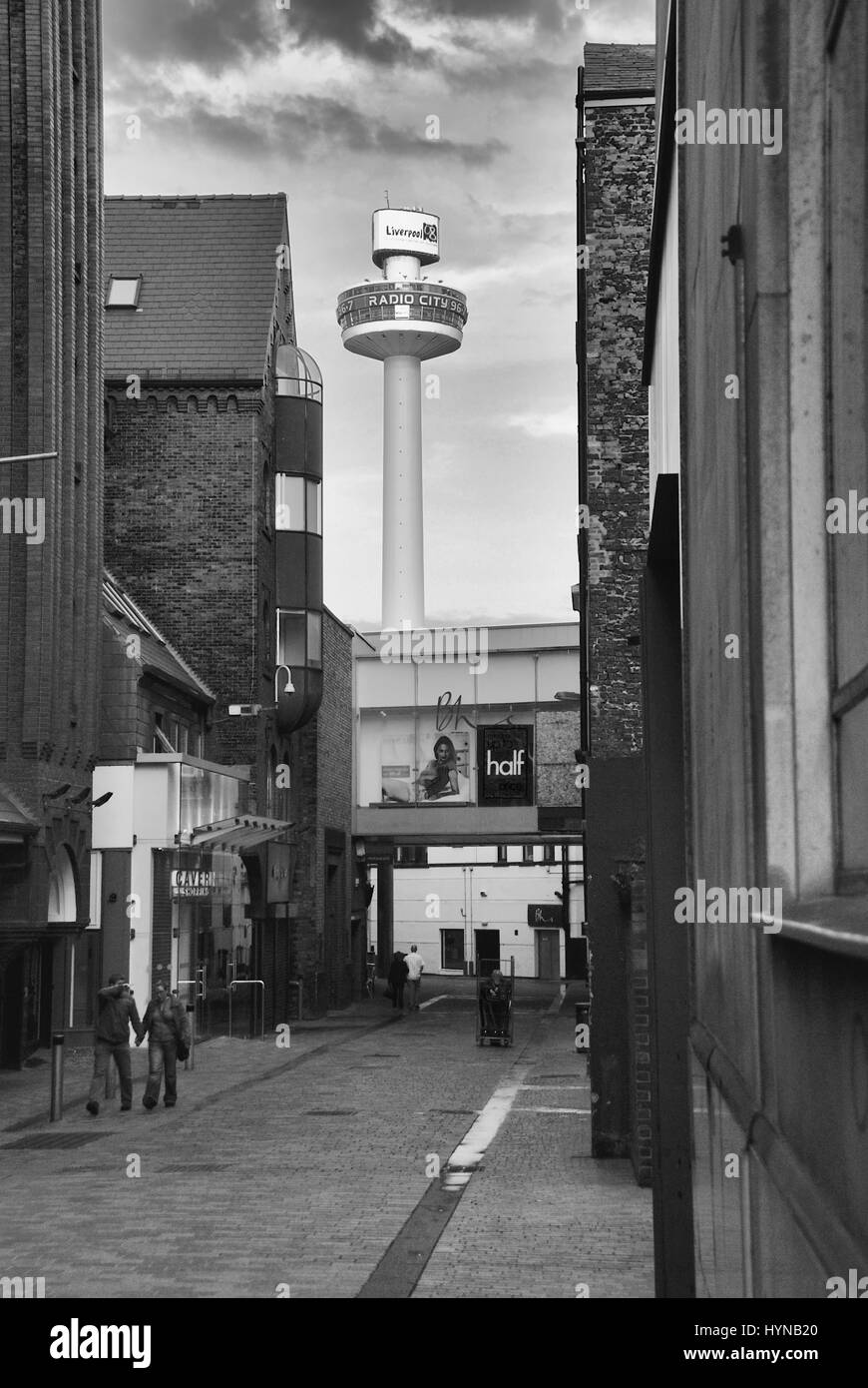 La Radio torre della città di Liverpool, in Inghilterra Foto Stock