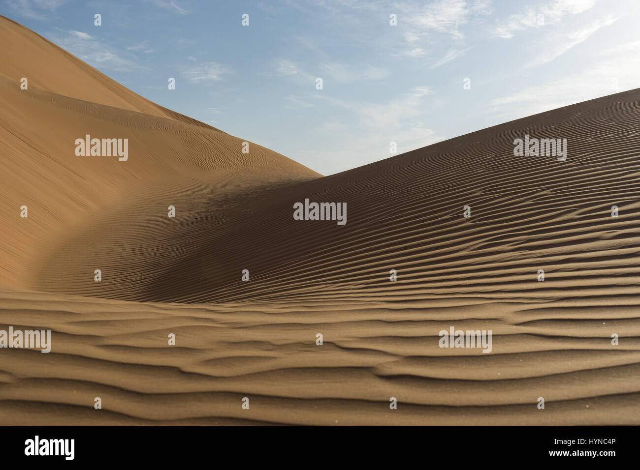 Orme in Rub Al-Khali Foto Stock