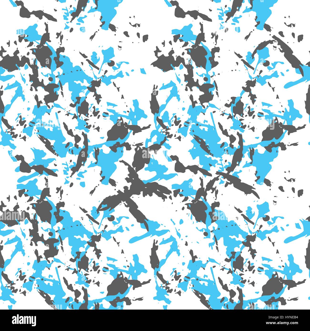 Il camuffamento turquois o blu e grigio seamless pattern sul bianco. Illustrazione Vettoriale