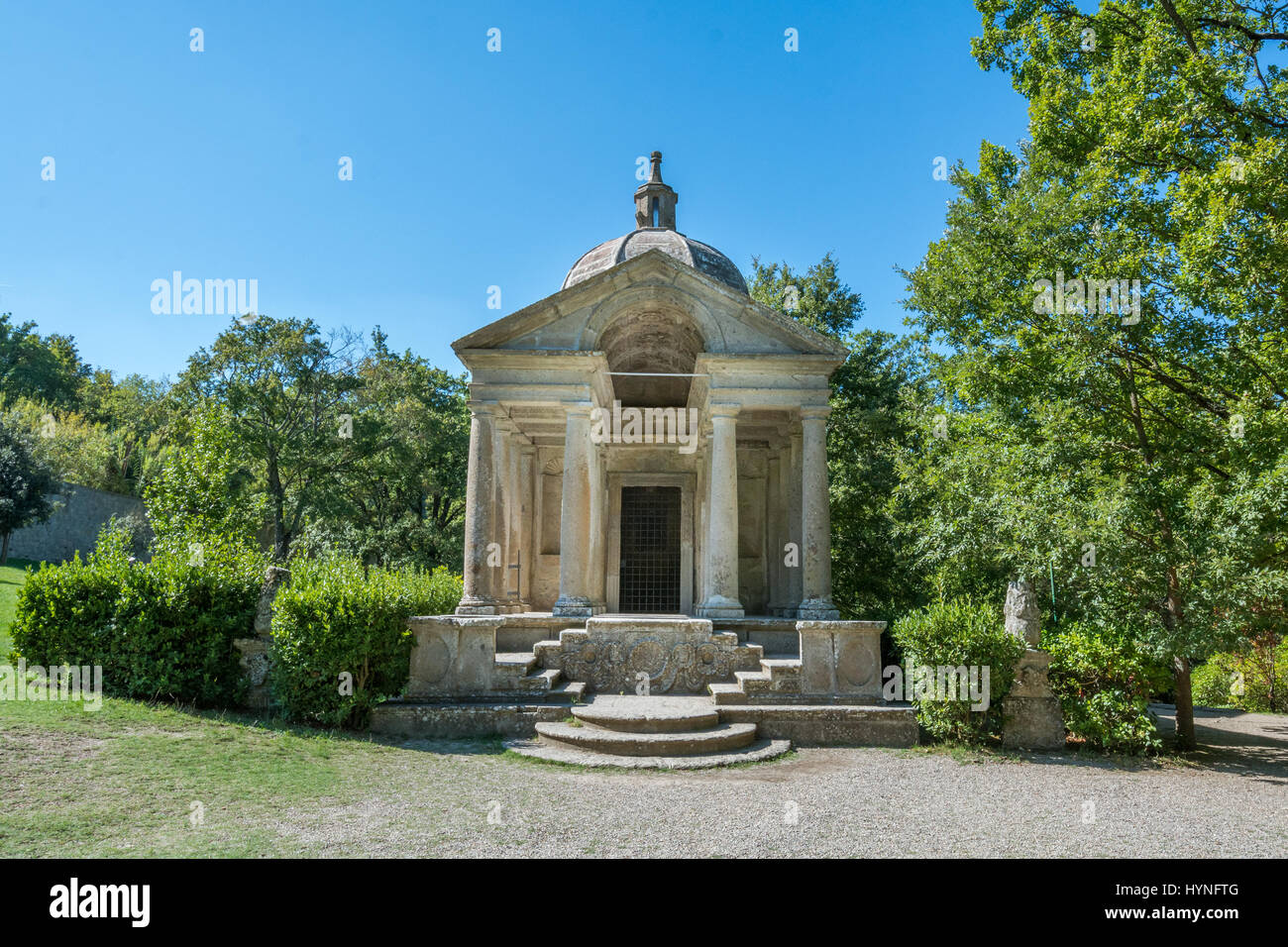 Monster Park (bosco sacro) in Bomarzio, borgo medievale in provincia di Viterbo, Lazio (Italia) Foto Stock