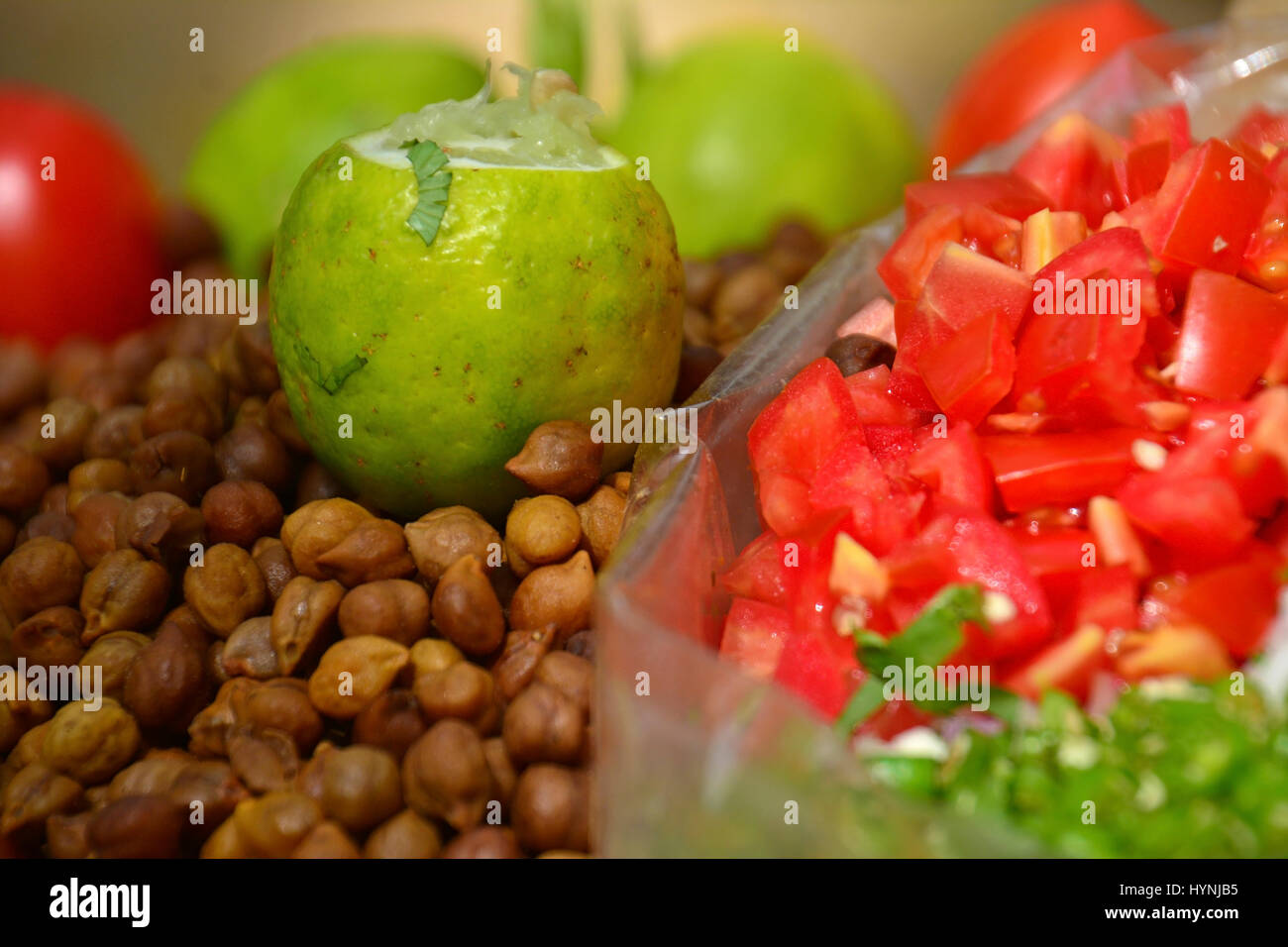 Indian Street Food : Bollito di Black Gram Foto Stock