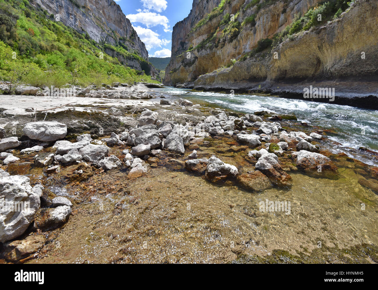 Famoso canyon spagnolo Foz de Lumbier Foto Stock