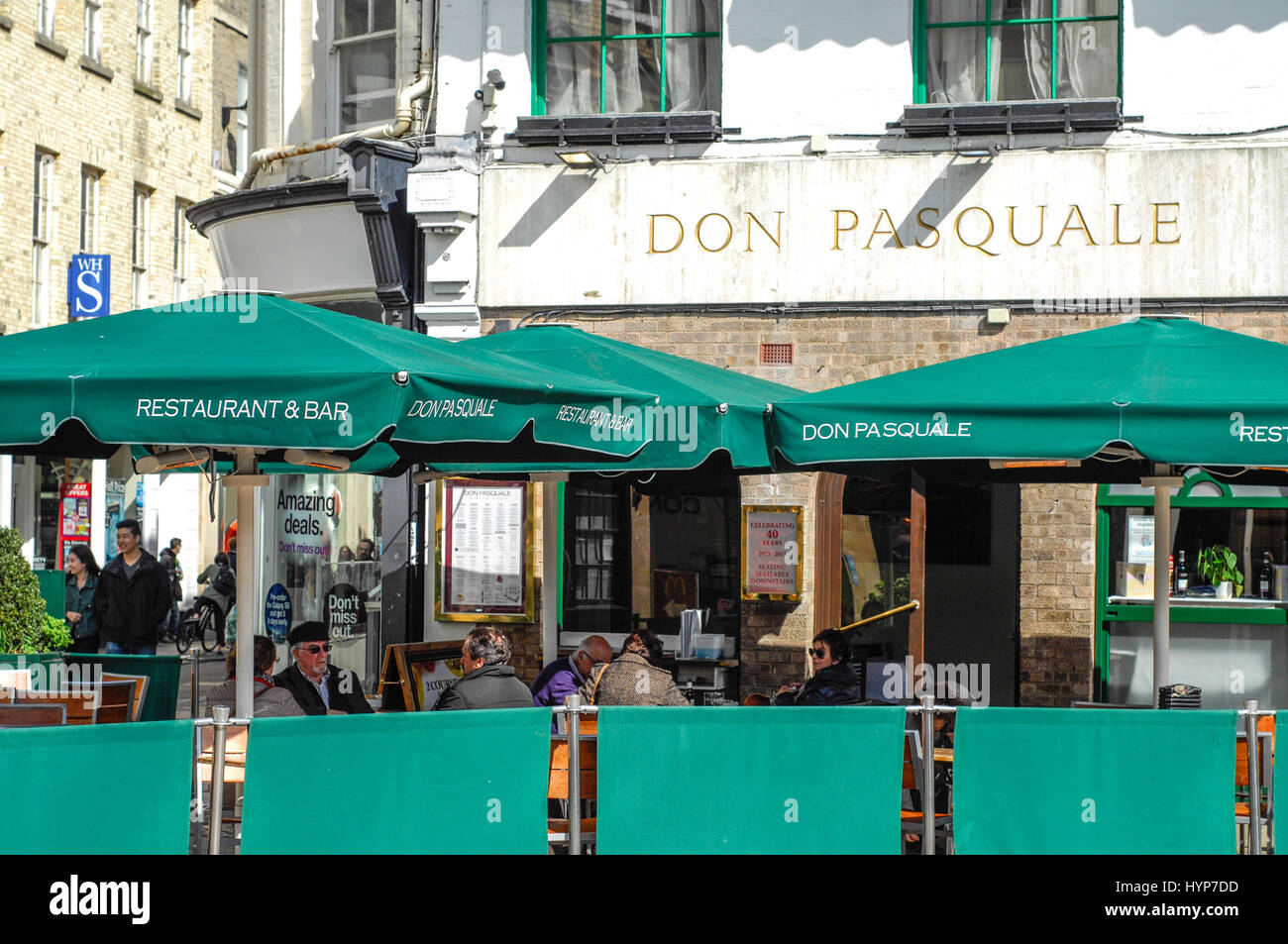 Don Pasquale ristorante in Inghilterra Cambridge Regno Unito Foto Stock