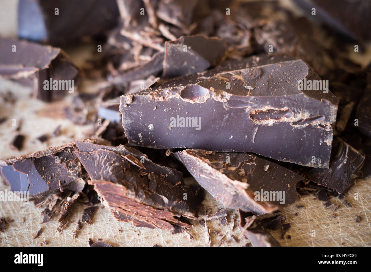 Cioccolato grezzo Foto Stock