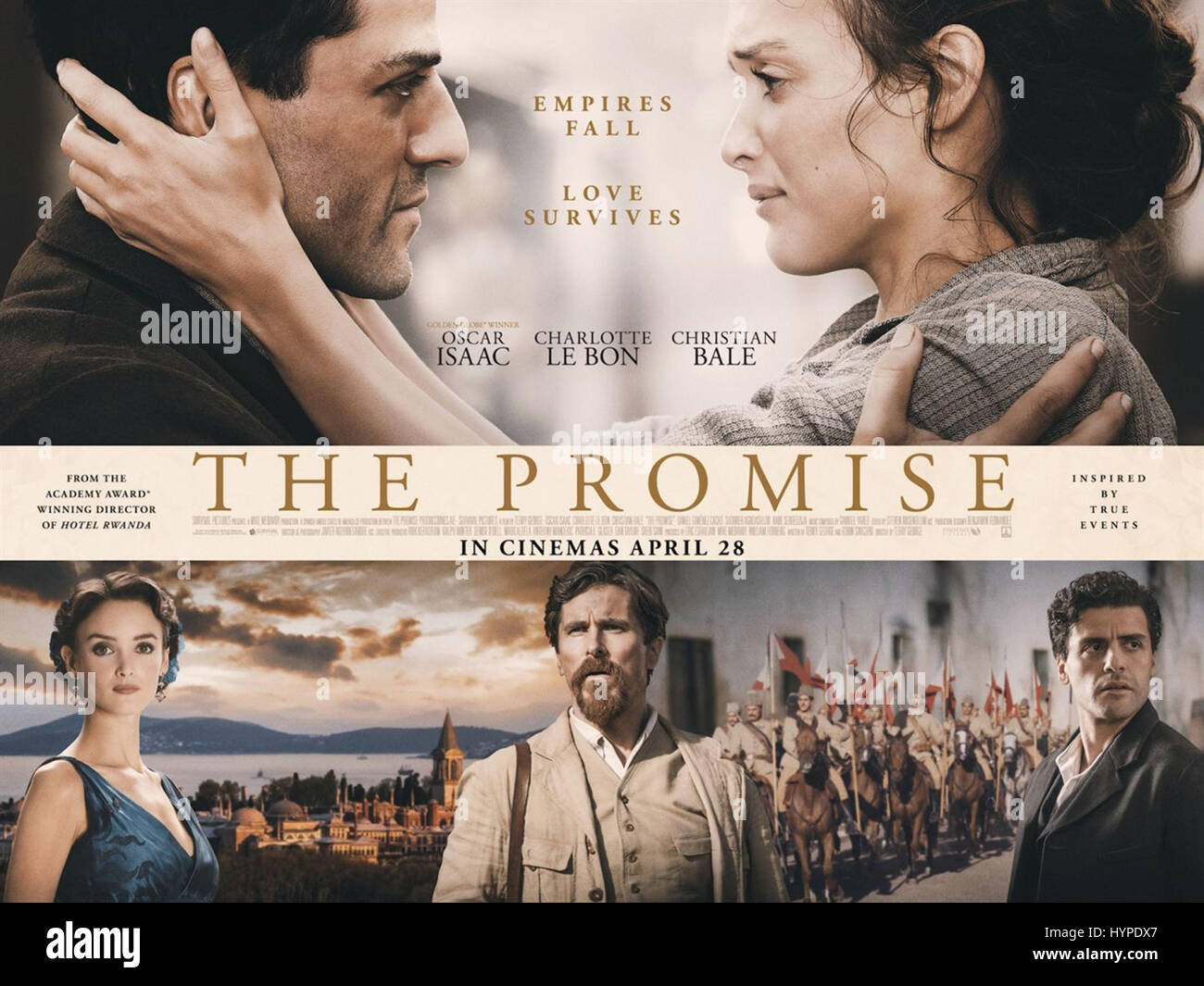 La promessa (2016) OSCAR ISAAC CHARLOTTE LE BON Christian Bale TERRY GEORGE (DIR) sopravvivenza foto/raccolta MOVIESTORE LTD Foto Stock