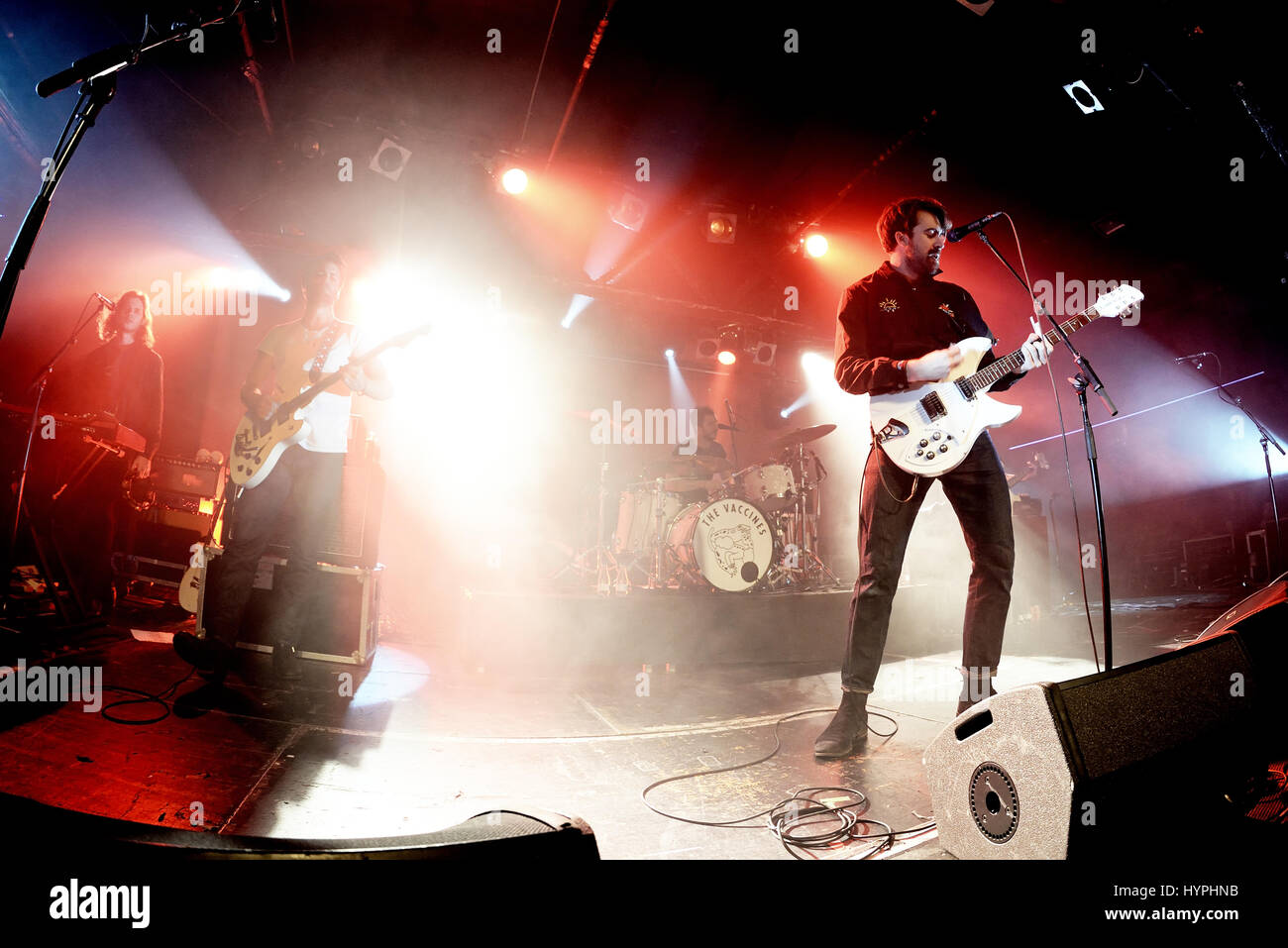 Barcellona - MAR 17: i vaccini (banda) in concerto presso il Razzmatazz tappa il 17 marzo 2016 a Barcellona, Spagna. Foto Stock