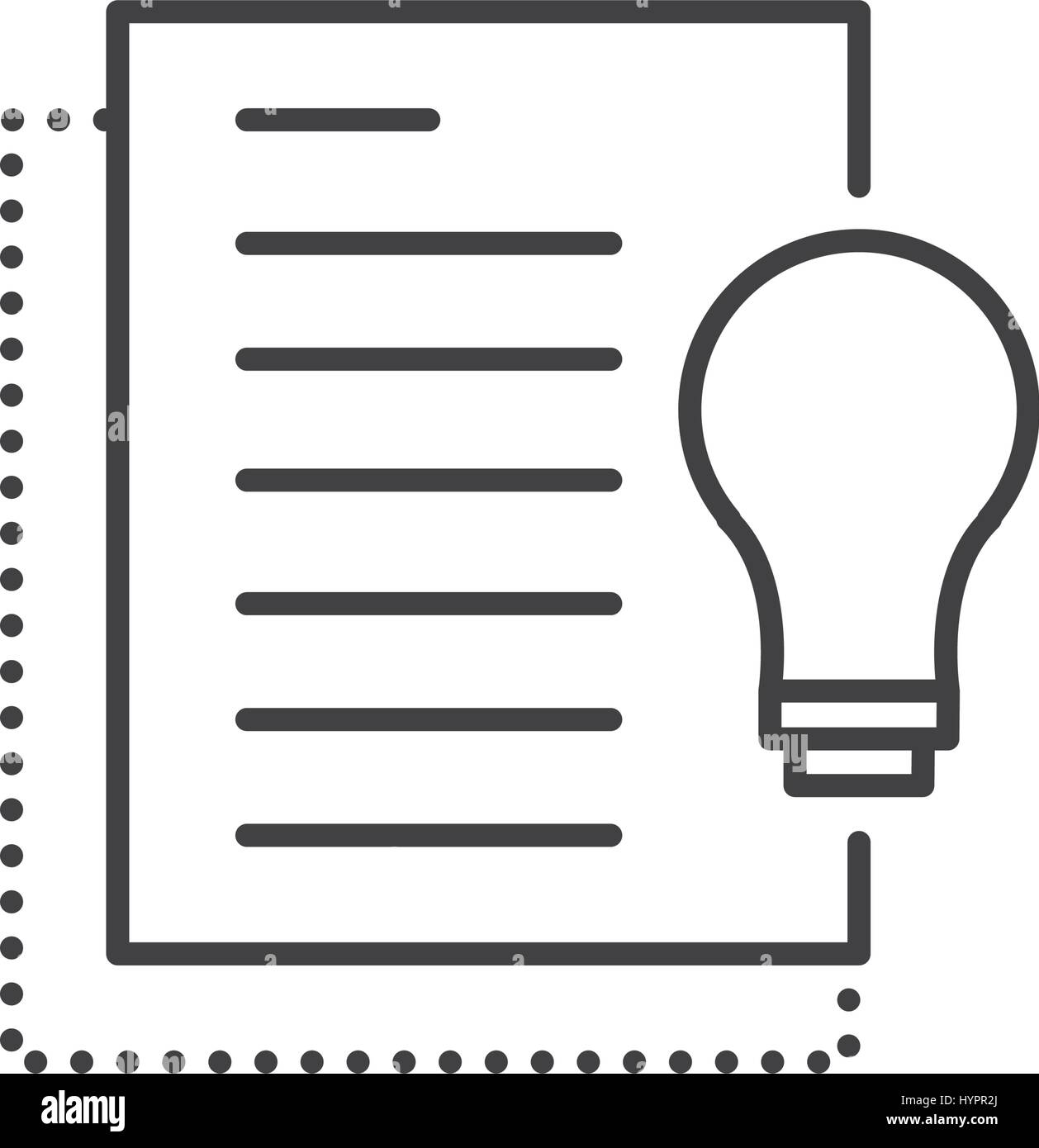 La spia della carta linea stile icona Illustrazione Vettoriale