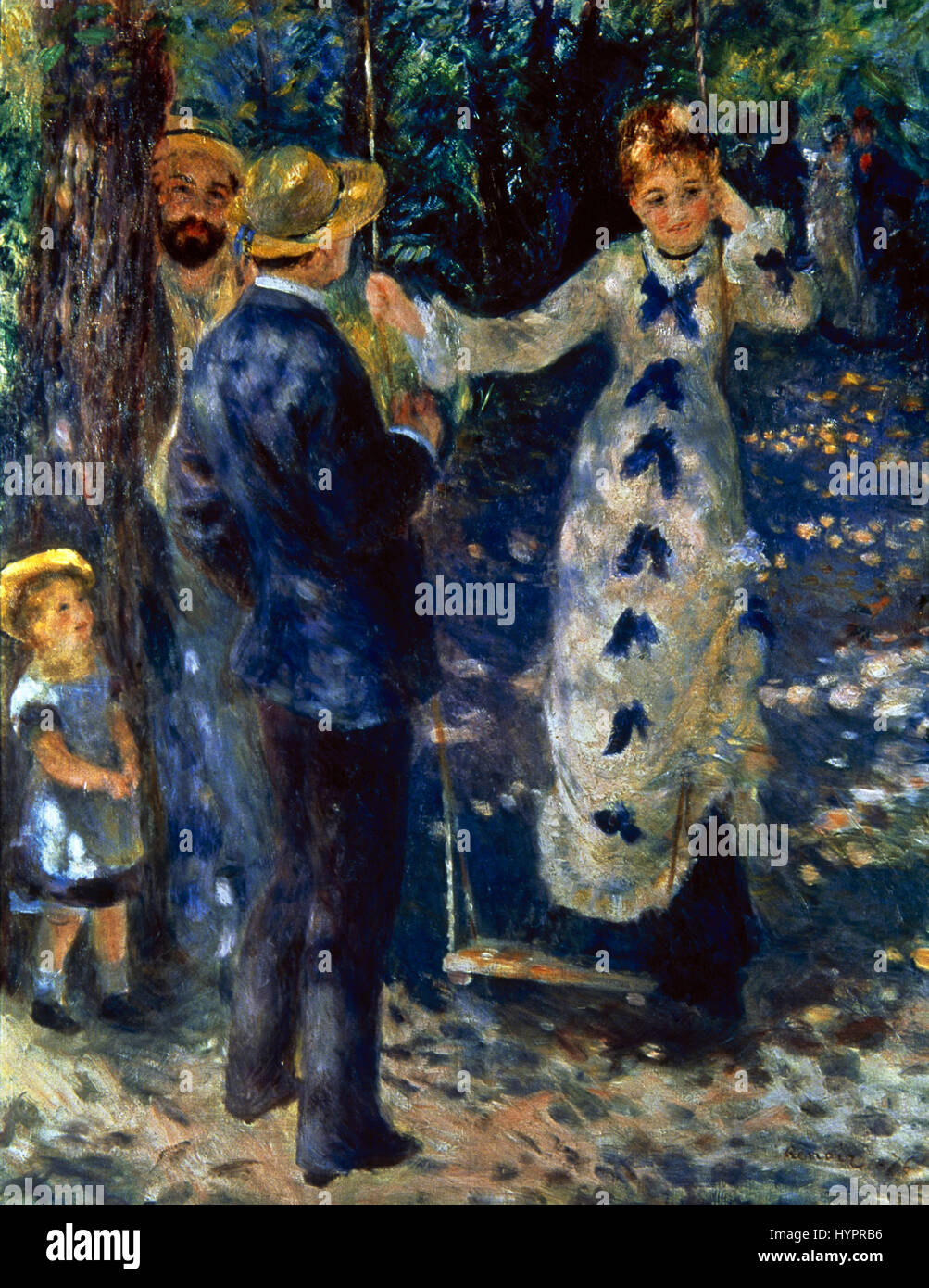 Pierre-Auguste Renoir (1841-1919). Pittore Francese. Lo Swing (La balancoire), 1876. Impressionismo. Il Museo d' Orsay. Parigi. La Francia. Foto Stock