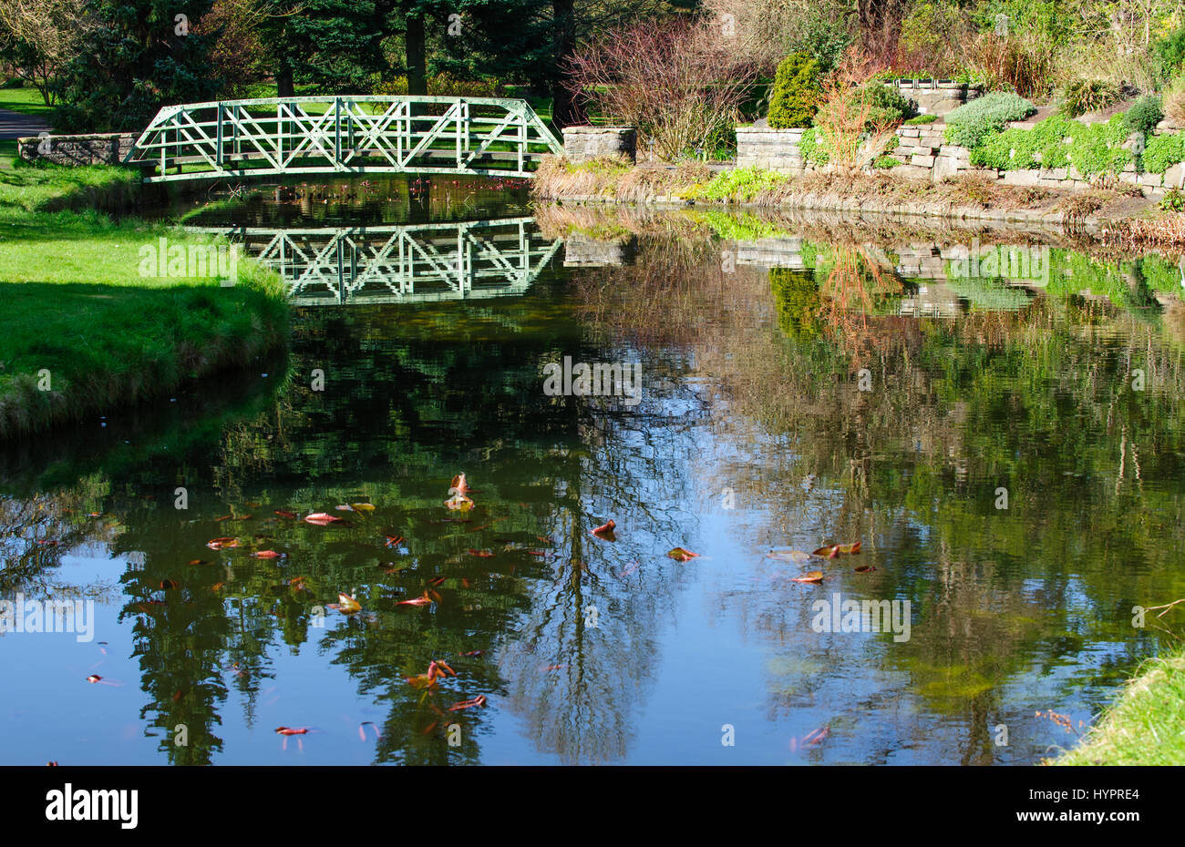 Dublino, Irlanda - 15 March, 2017: paesaggio bello in primavera nei Giardini botanici nazionali il 15 marzo 2017 a Dublino Foto Stock