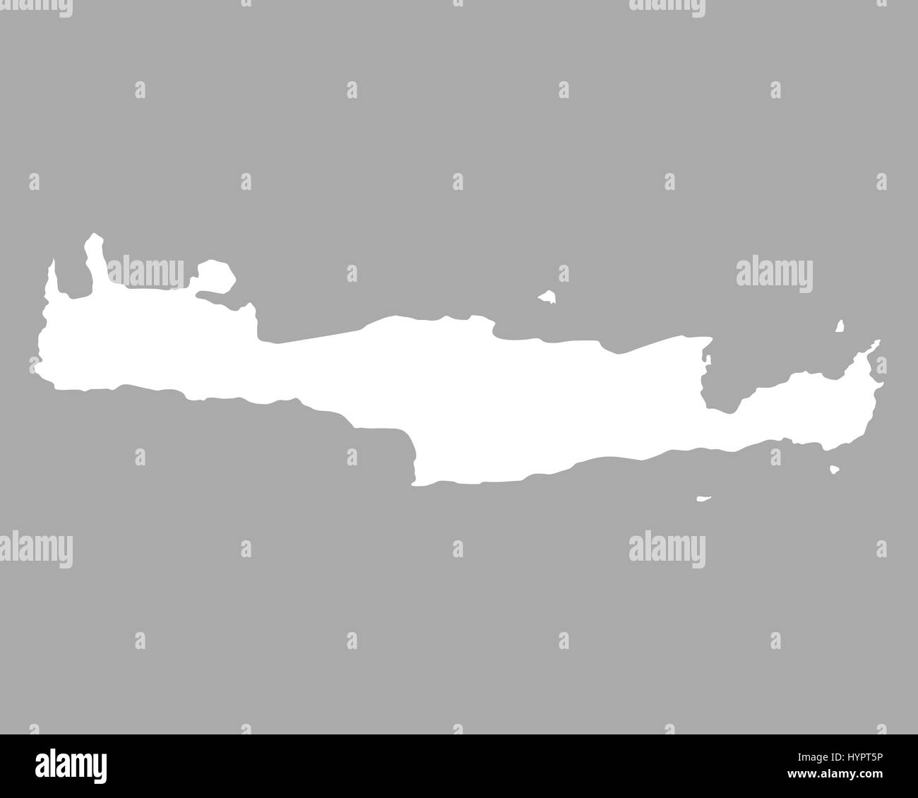 Mappa di Creta Foto Stock