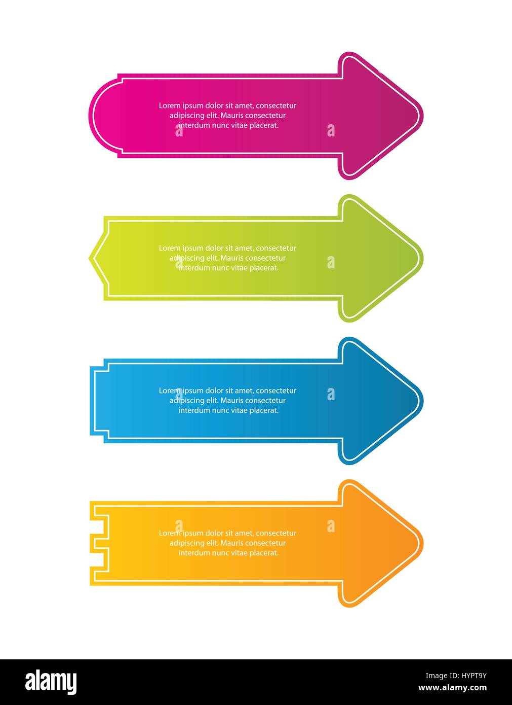 Speciale freccia colorata adesivi per siti web.illustrazione vettoriale EPS10 Illustrazione Vettoriale