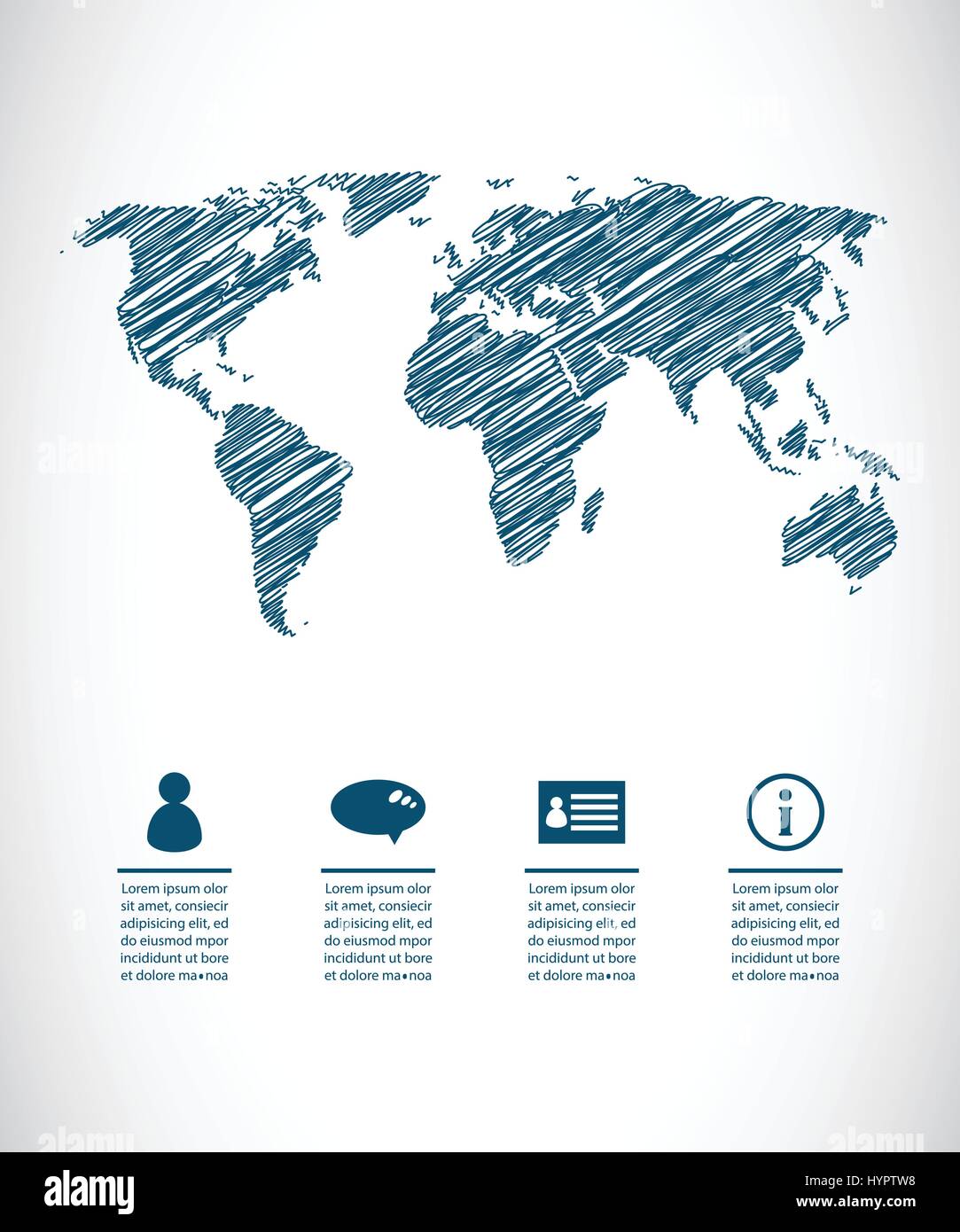 Viaggiare per il mondo, sfondo astratto Illustrazione Vettoriale