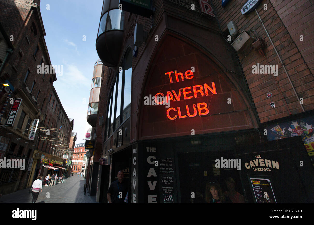 Cavern Club ingresso, Liverpool, Merseyside Foto Stock