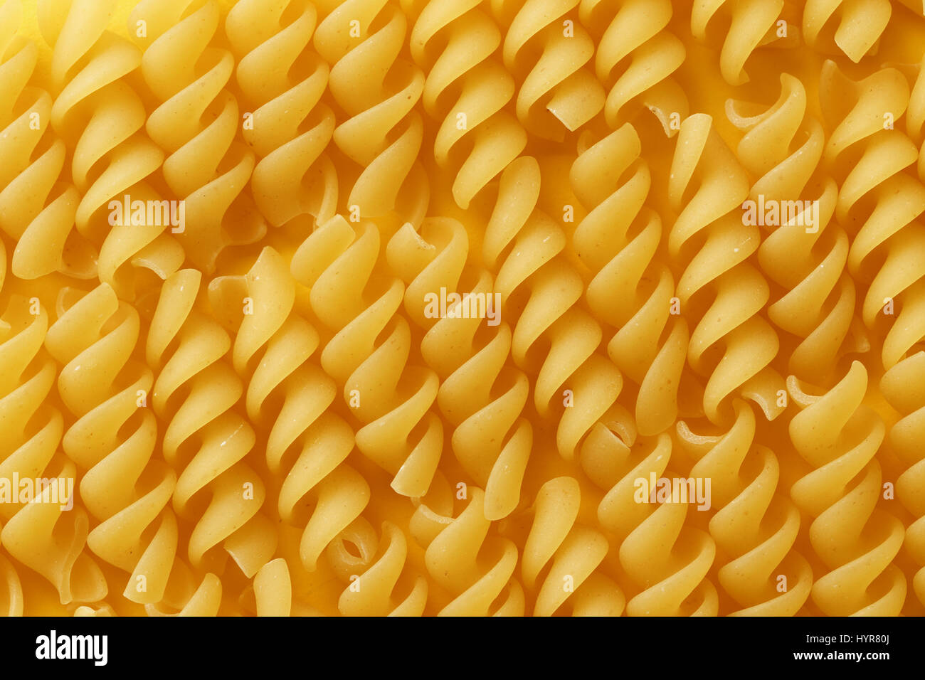 Fusilli spirali sfondo Foto Stock