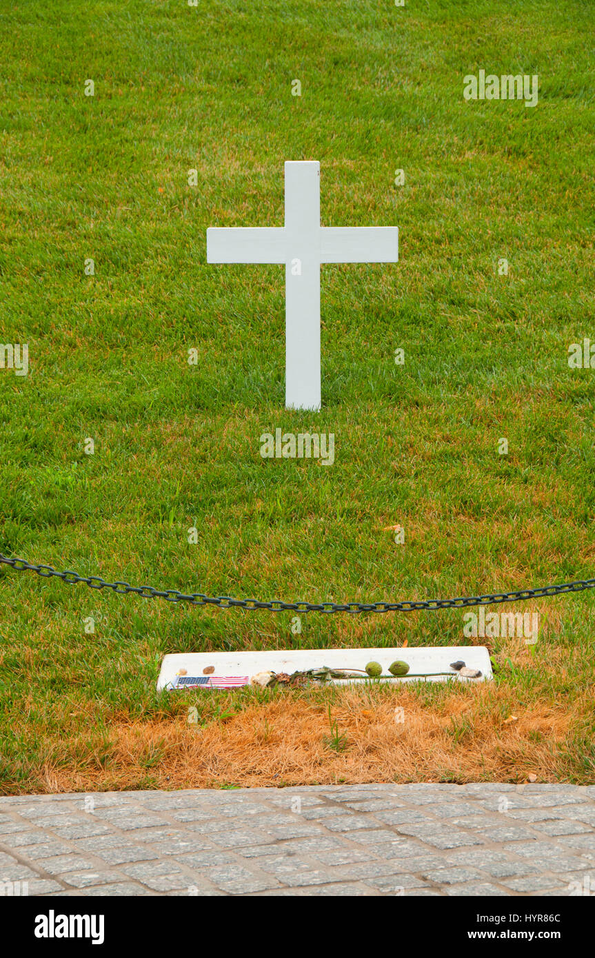 Robert Kennedy grave, il Cimitero Nazionale di Arlington, Virginia Foto Stock