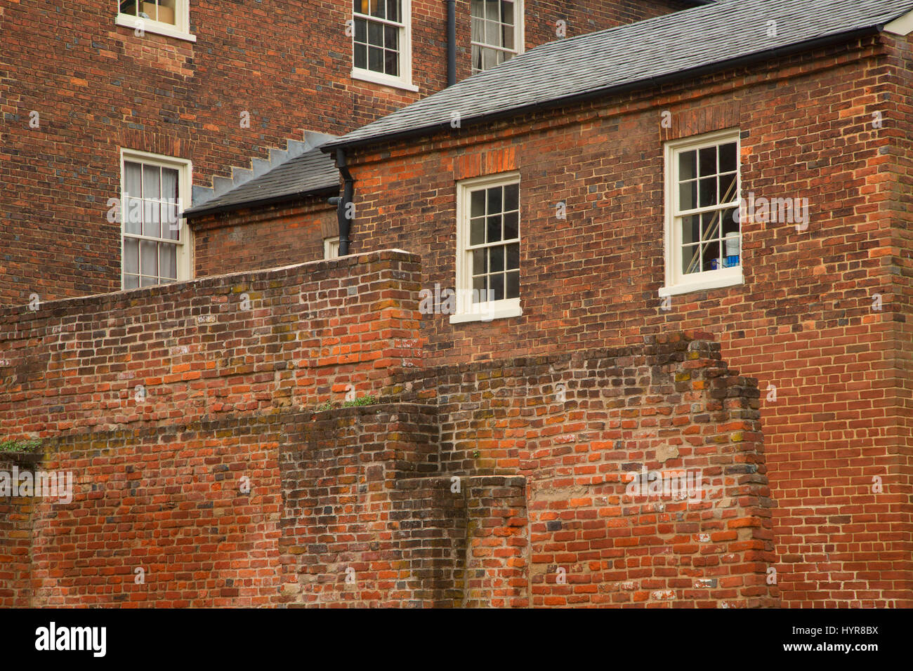 La Città bassa, harpers Ferry National Historical Park, West Virginia Foto Stock