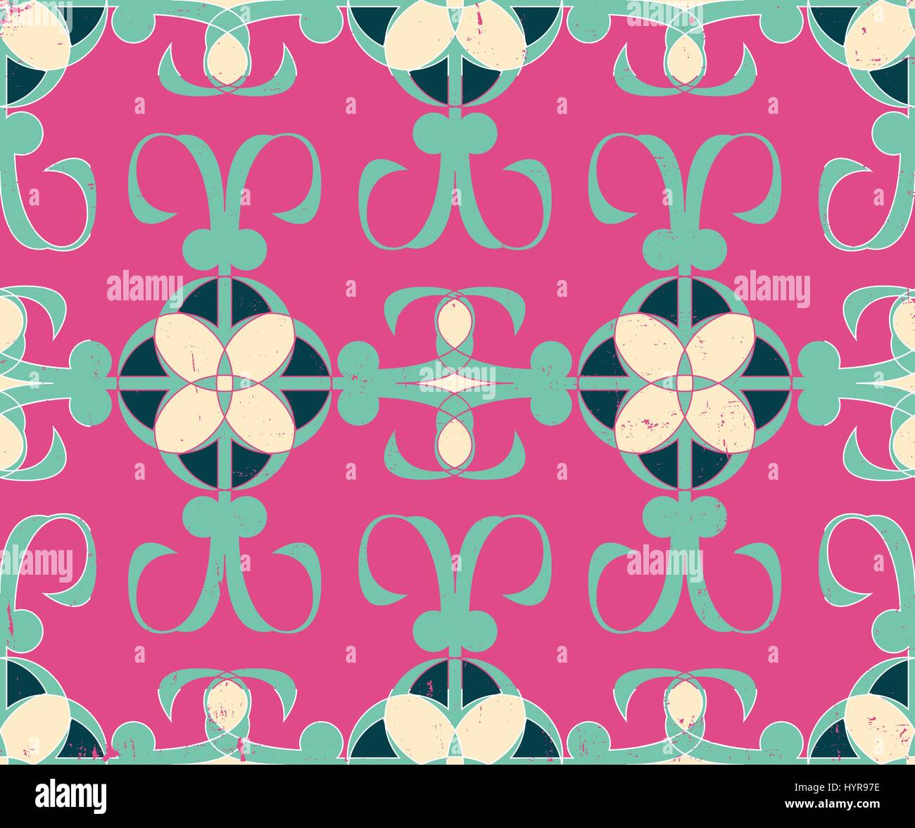 Vector colorato contemporaneo astratto seamless modello geometrico Illustrazione Vettoriale