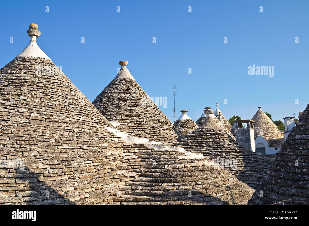 Trulli di Alberobello. La Puglia. L'Italia. Foto Stock
