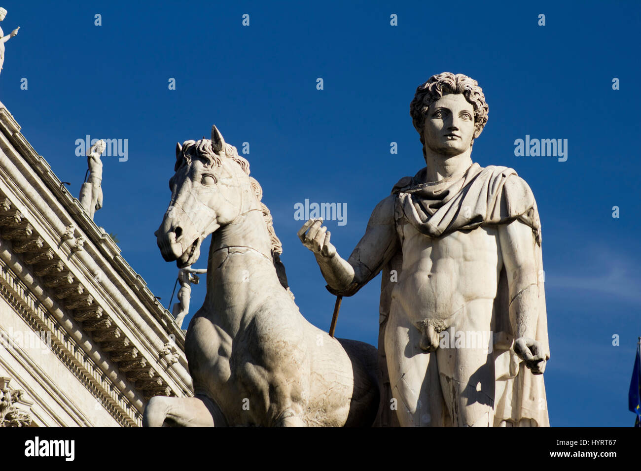 Statua di Piazza Venezia - Roma, Italia Foto Stock