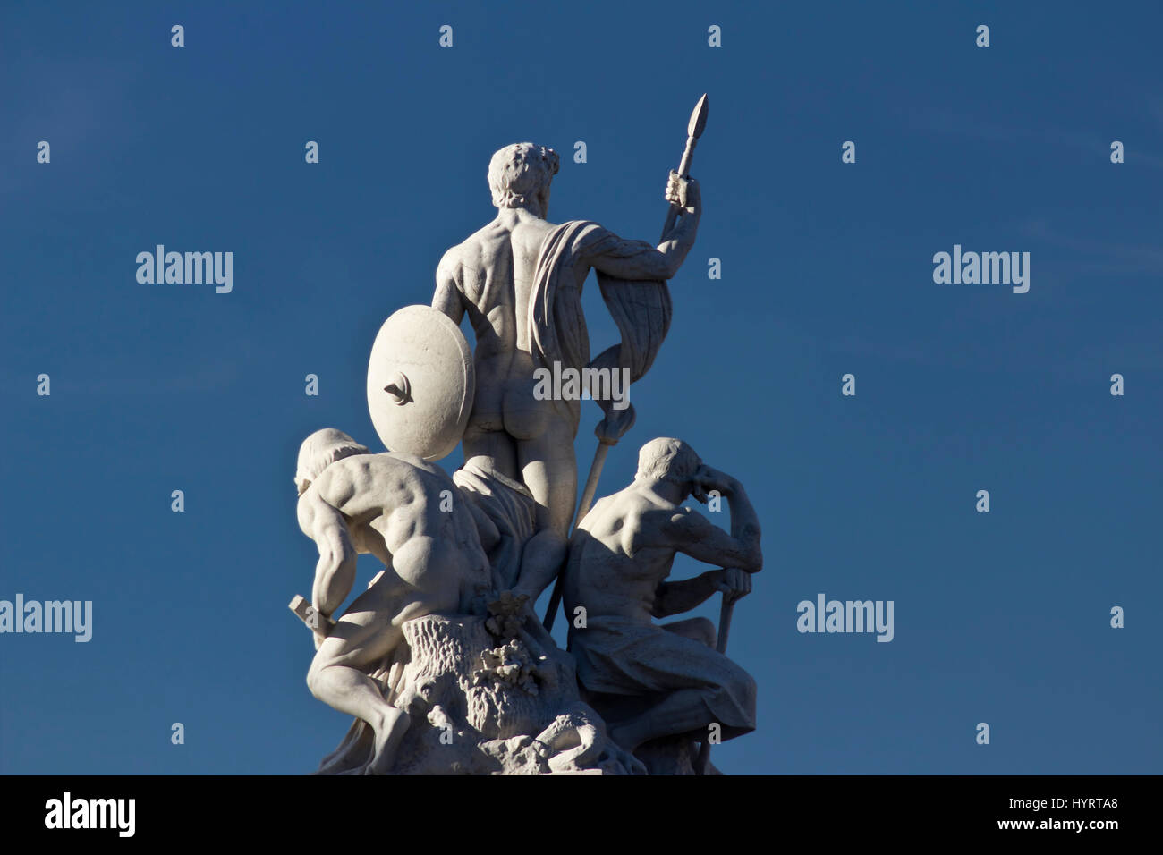 Statua di Piazza Venezia - Roma, Italia Foto Stock