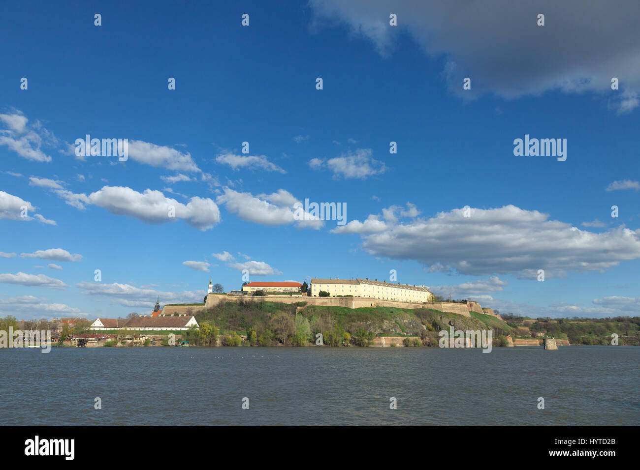 Fortezza di Petrovaradin a Novi Sad Serbia, sul fiume Danubio, in un assolato pomeriggio di primavera Foto di Novi Sad (Fortezza Petrovaradin), uno dei Foto Stock