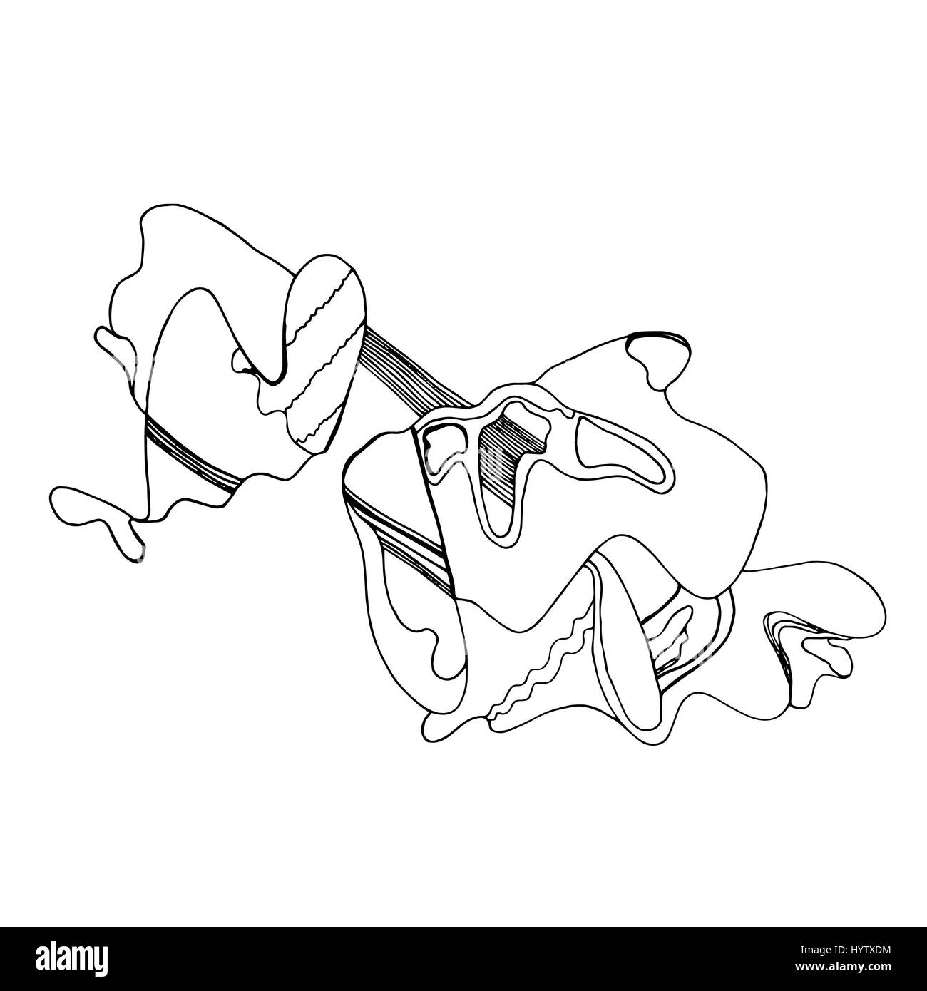 Il pesce sotto il wather Illustrazione Vettoriale