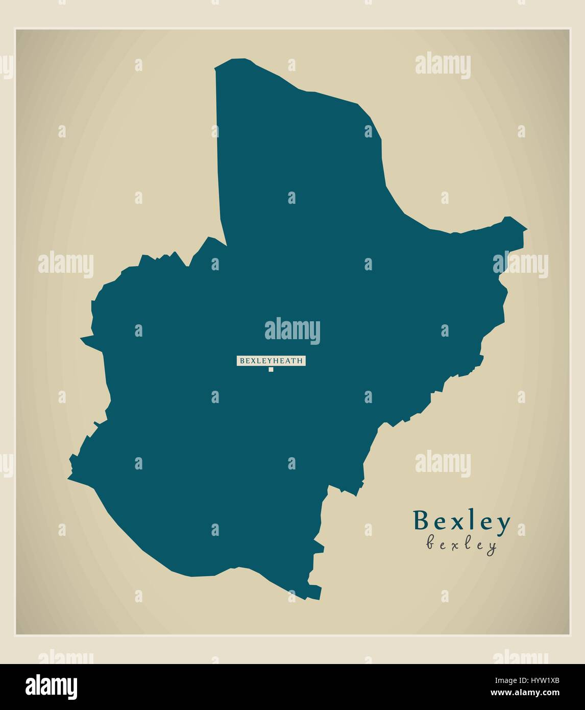 Bexley borough Greater London REGNO UNITO Inghilterra Illustrazione Vettoriale