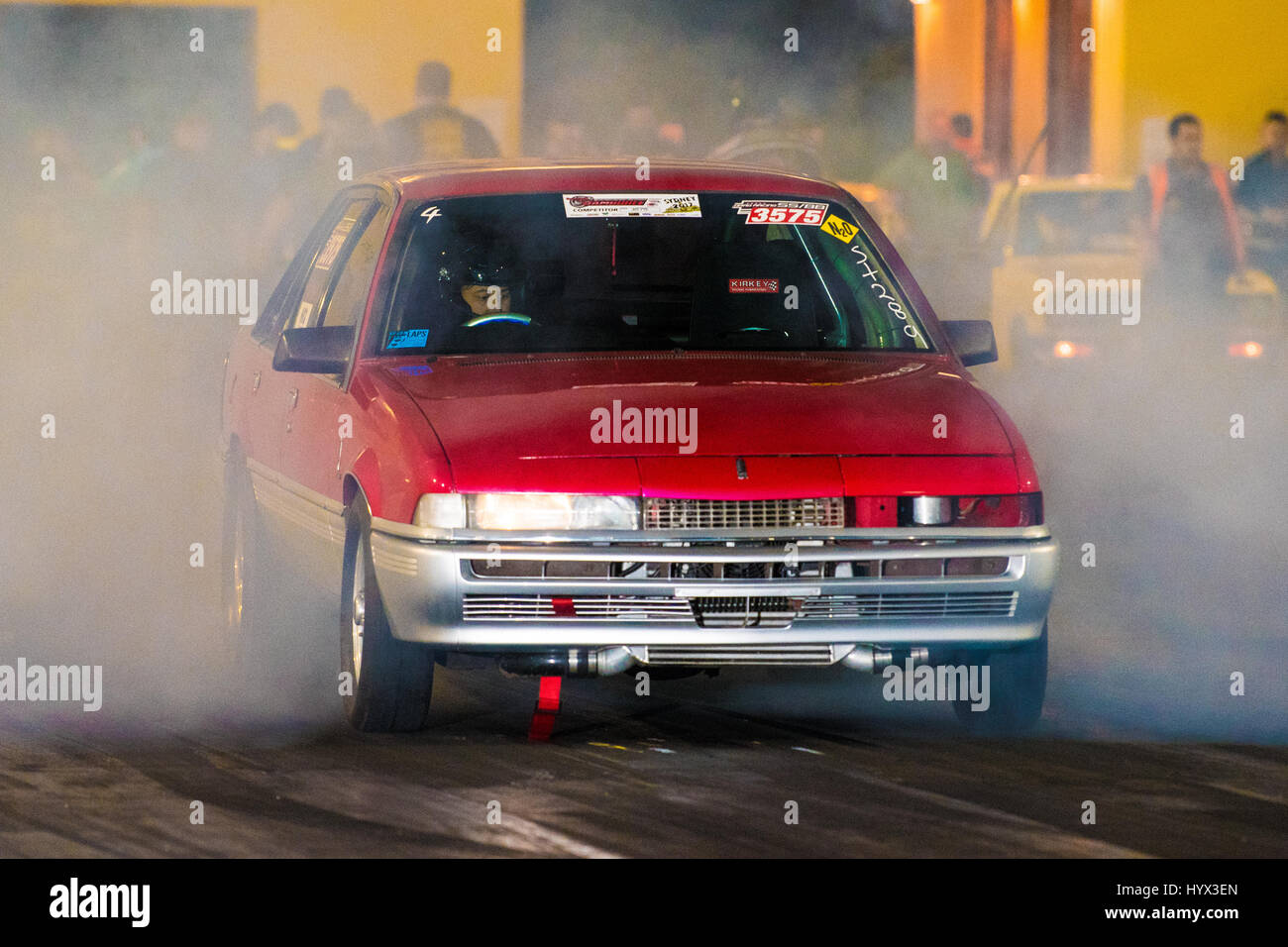 Sydney, Australia - 7 April 2017: Sydney Jamboree Drag Racing Event - nella foto è la sessione di qualifica round. - La manifestazione si svolge presso il Sydney Dragway oltre il 7 e 8 aprile. Credito: mjmediabox / Alamy Live News Foto Stock