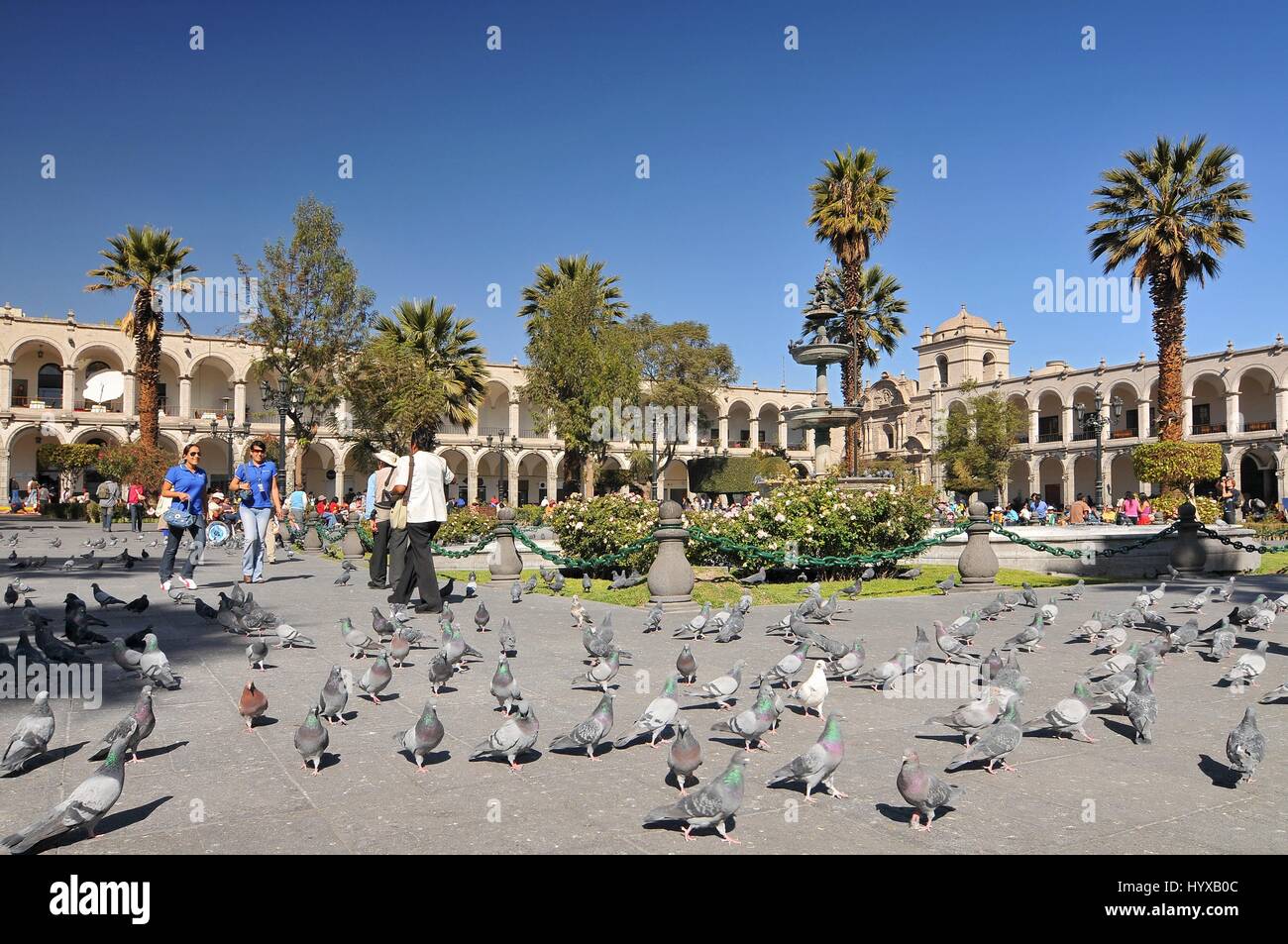 Il Perù, Arequipa, Plaza de Armas Foto Stock