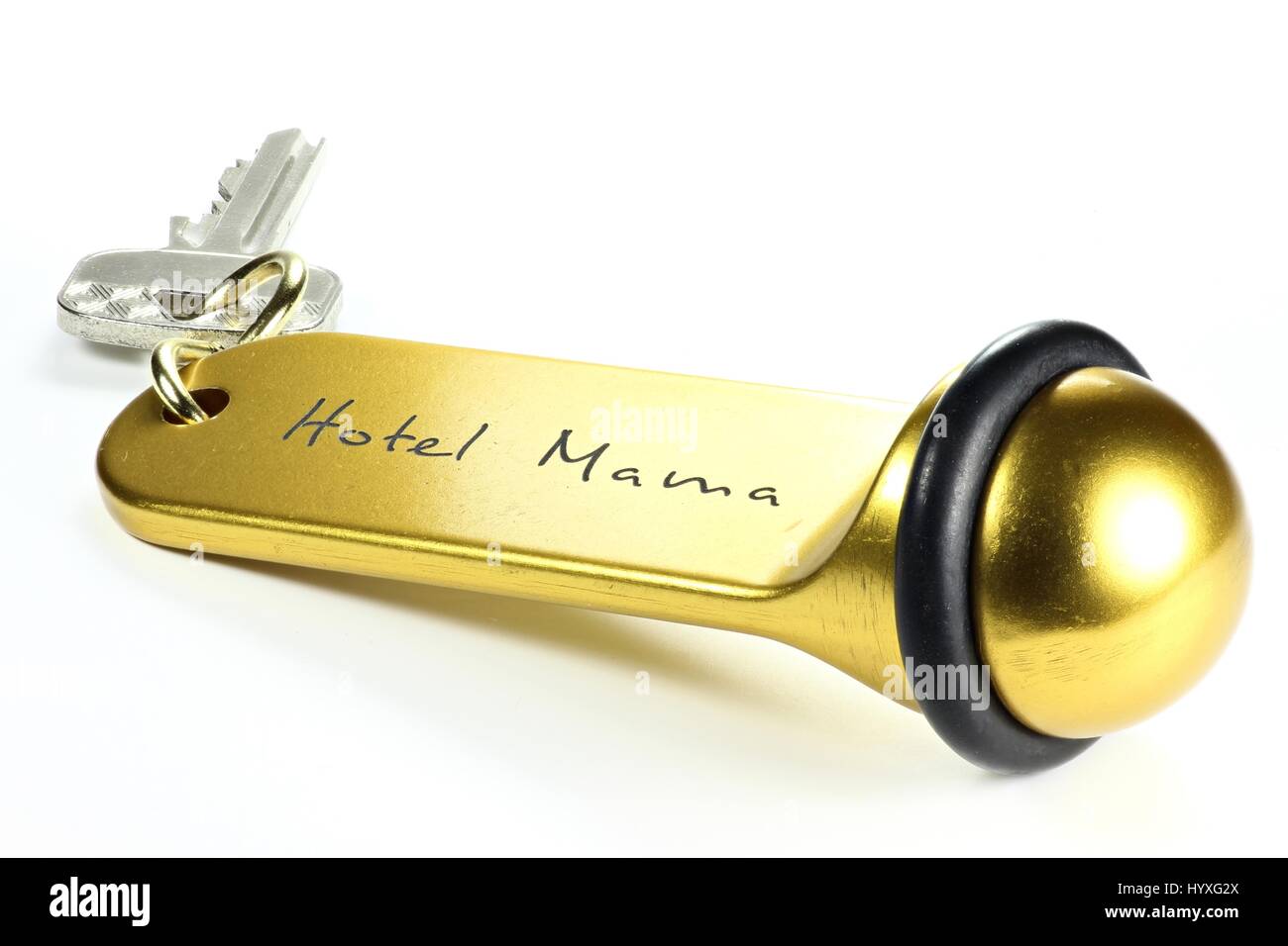 Hotel Mama - hotel key isolati su sfondo bianco Foto Stock